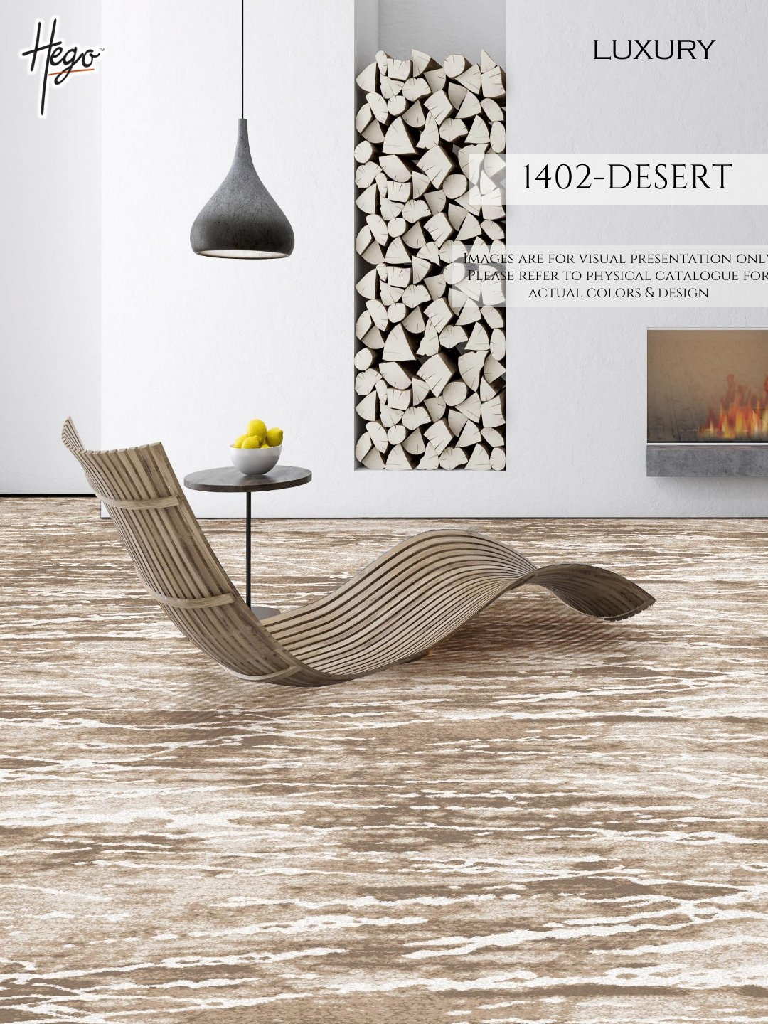 HEGO ICONIC Carpet Roll - 1402 Desert Design