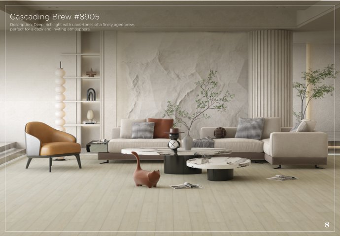 Cascading Brew #8905 - 8MM Lamiwood Laminate Flooring