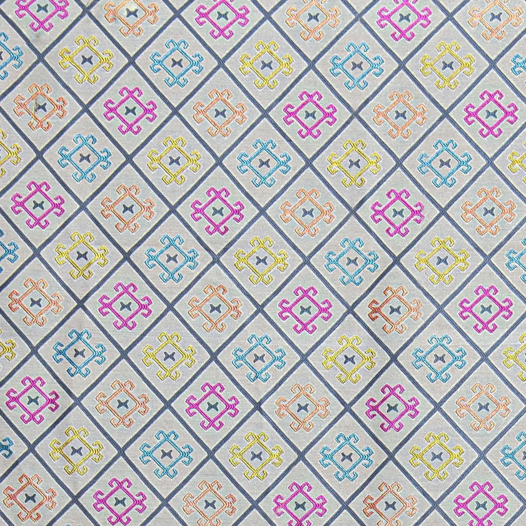 Etienne Riviera Yellow Flame Curtain Fabric – Elegant Design
