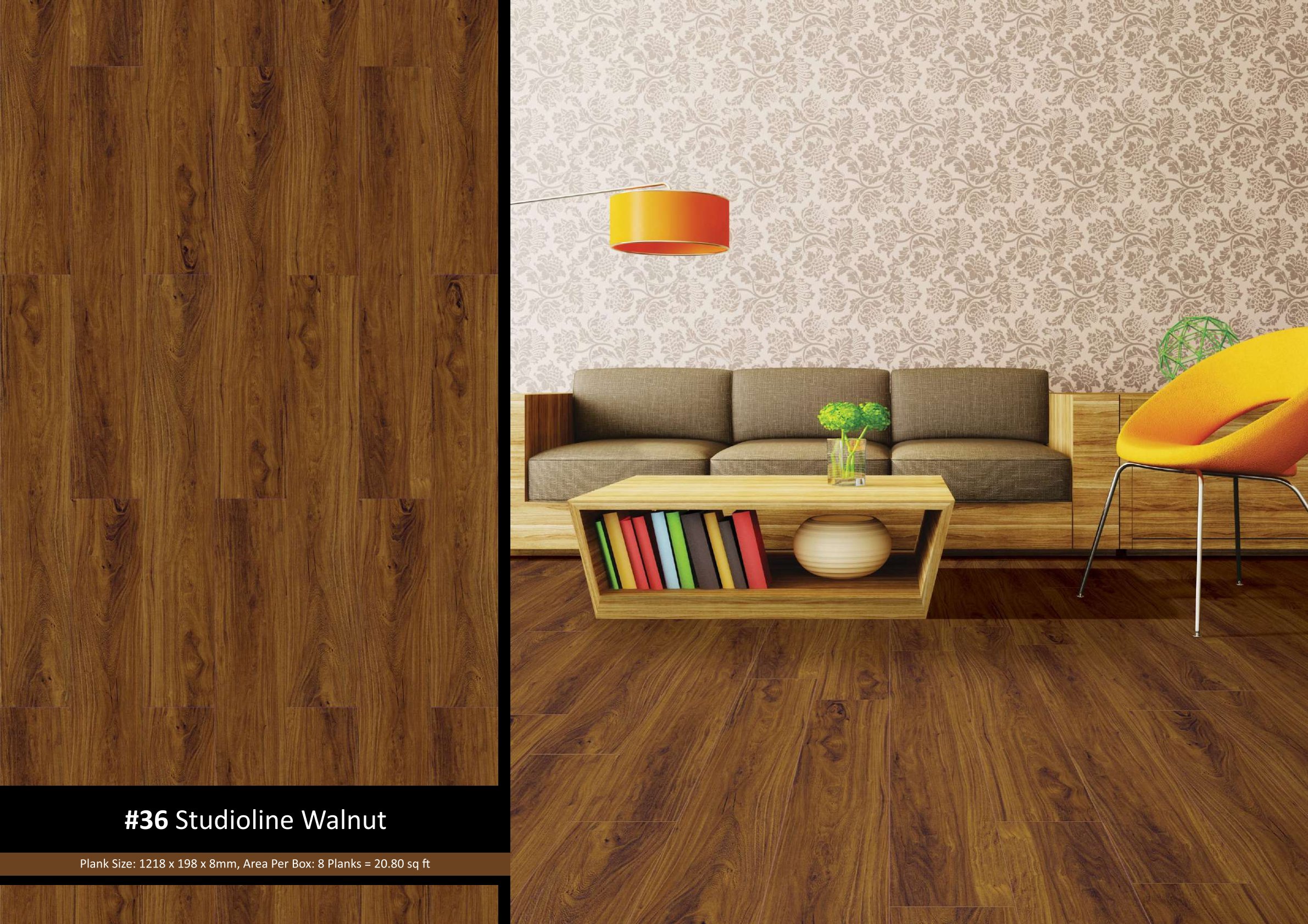 #36 Studioline Walnut Lamiwood Laminate Flooring - Basic