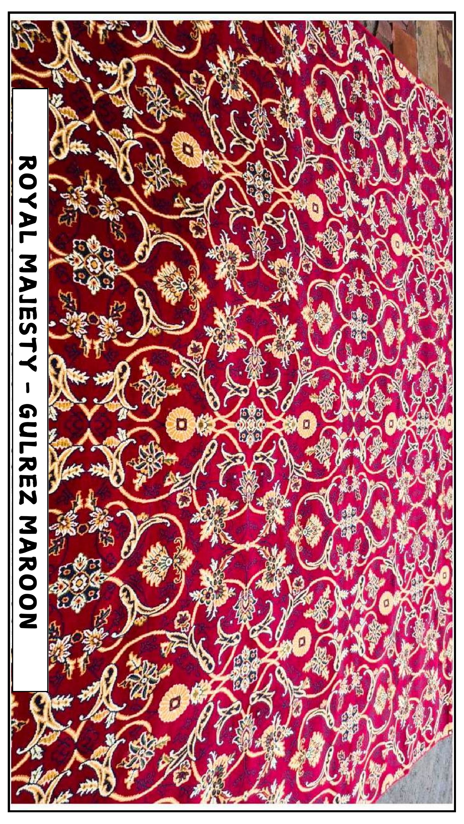 Royal Majesty Carpet Tile - Gulrez Maroon