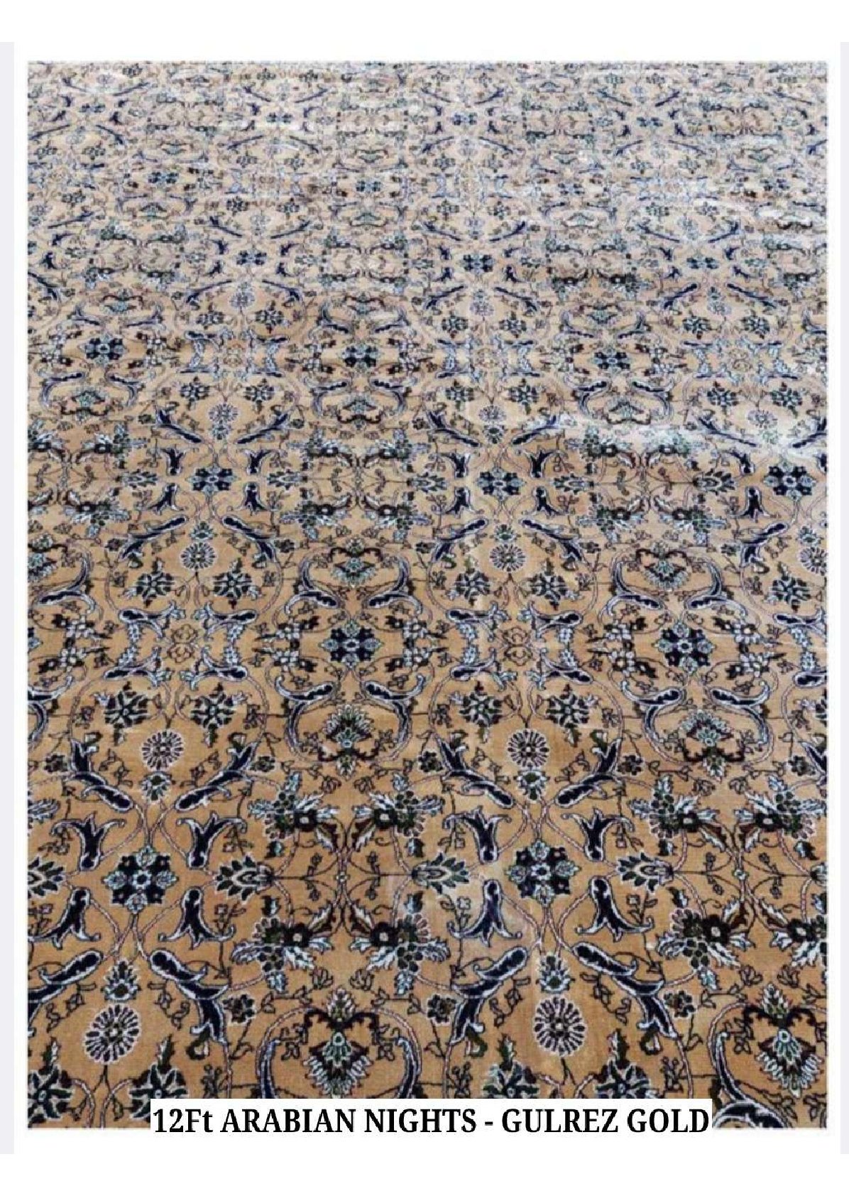 Arabian Nights Finish 12ft Carpet Tile - Gulrez Gold