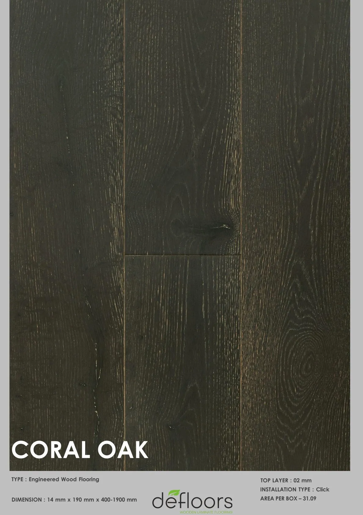 Coral oak -14mm Engineered Defloor Laminate Flooring