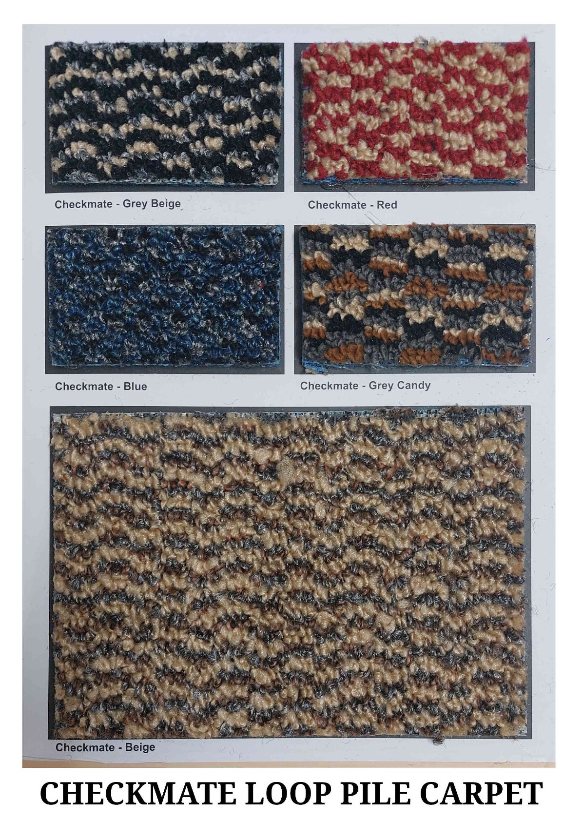 Urban Checkmate Loop Carpet Tile - All Colors