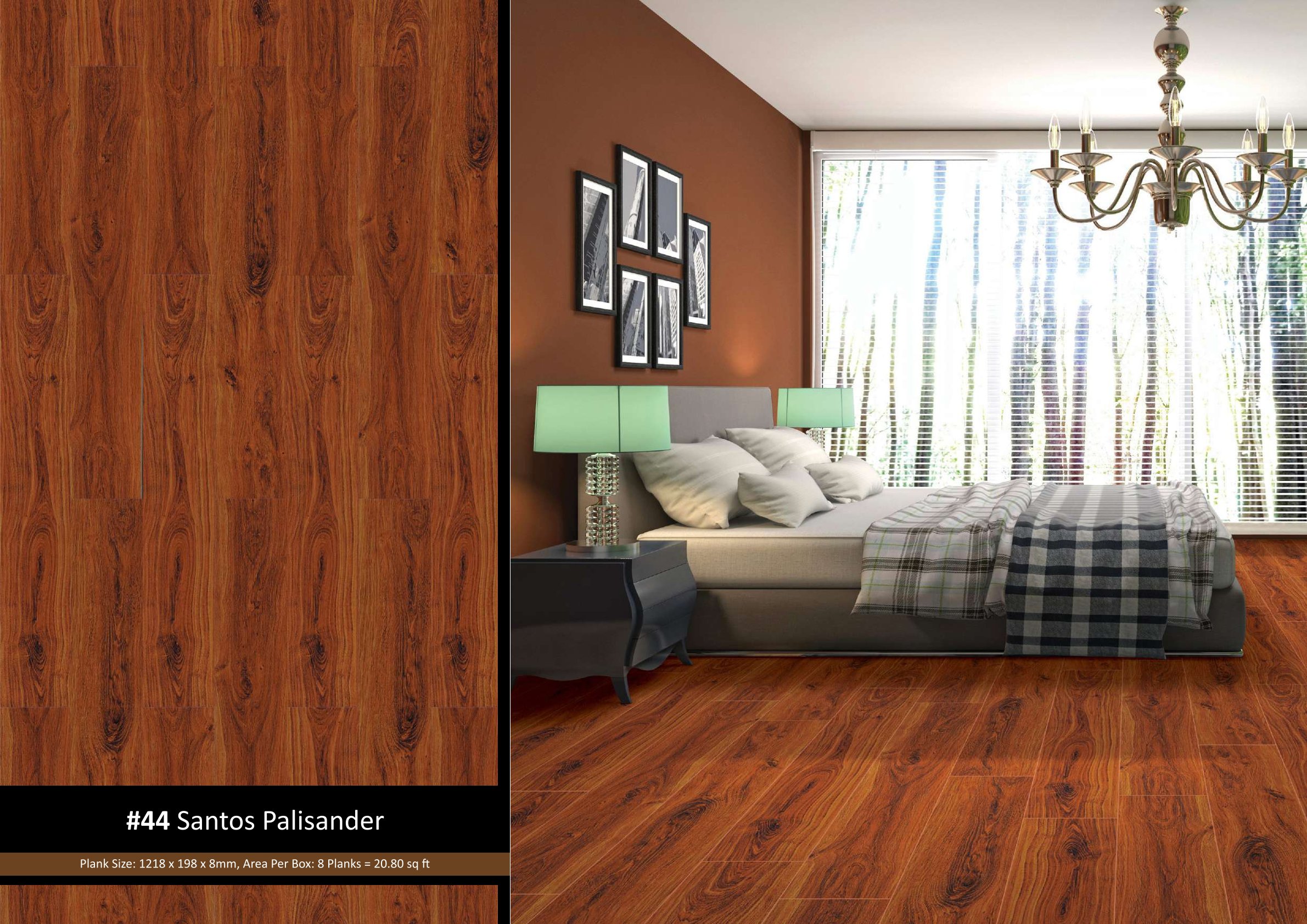 #44 Santos Palisander Lamiwood Laminate Flooring (Basic Collection)