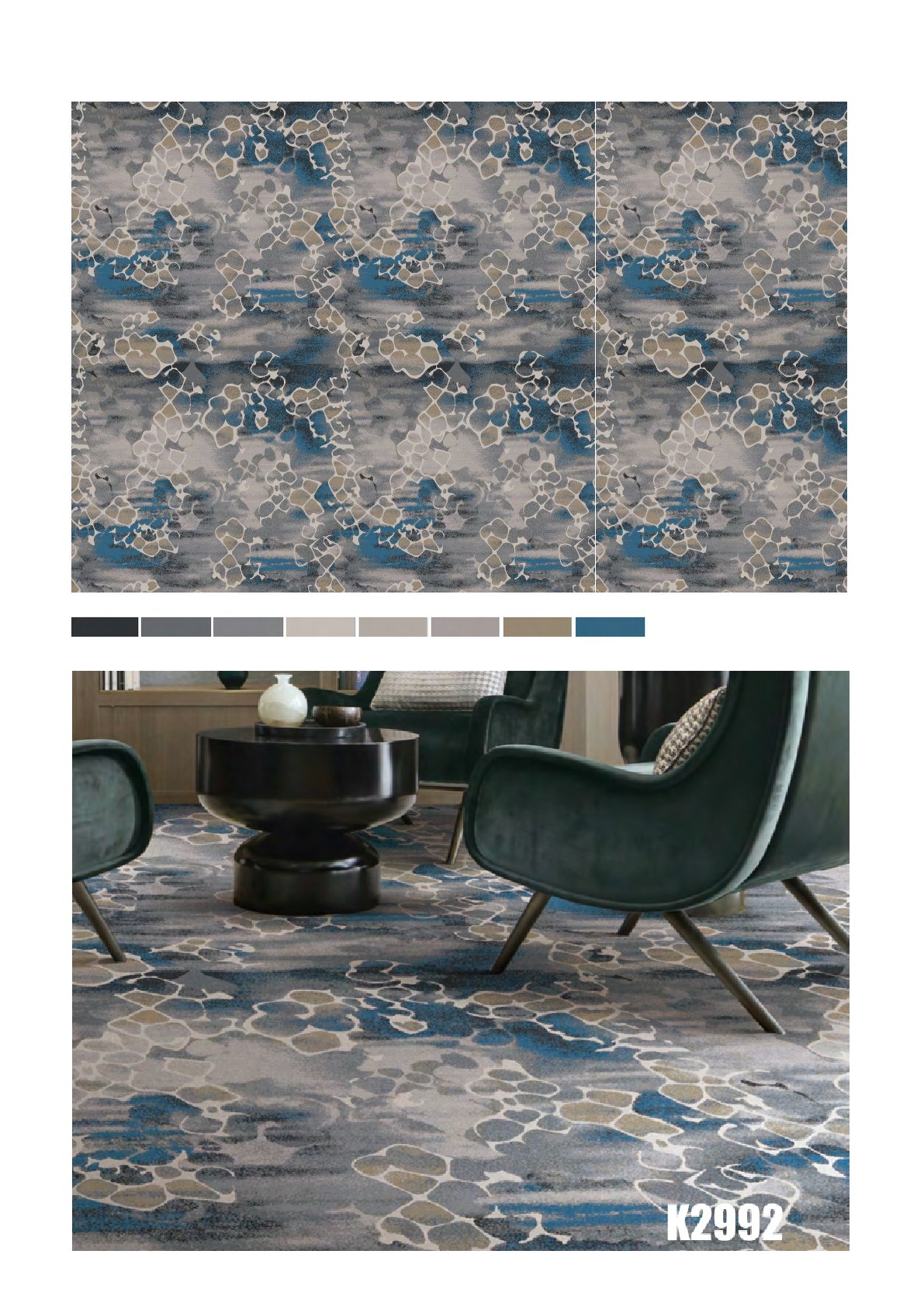 Regallia Printed Broadloom Carpet Roll K2992