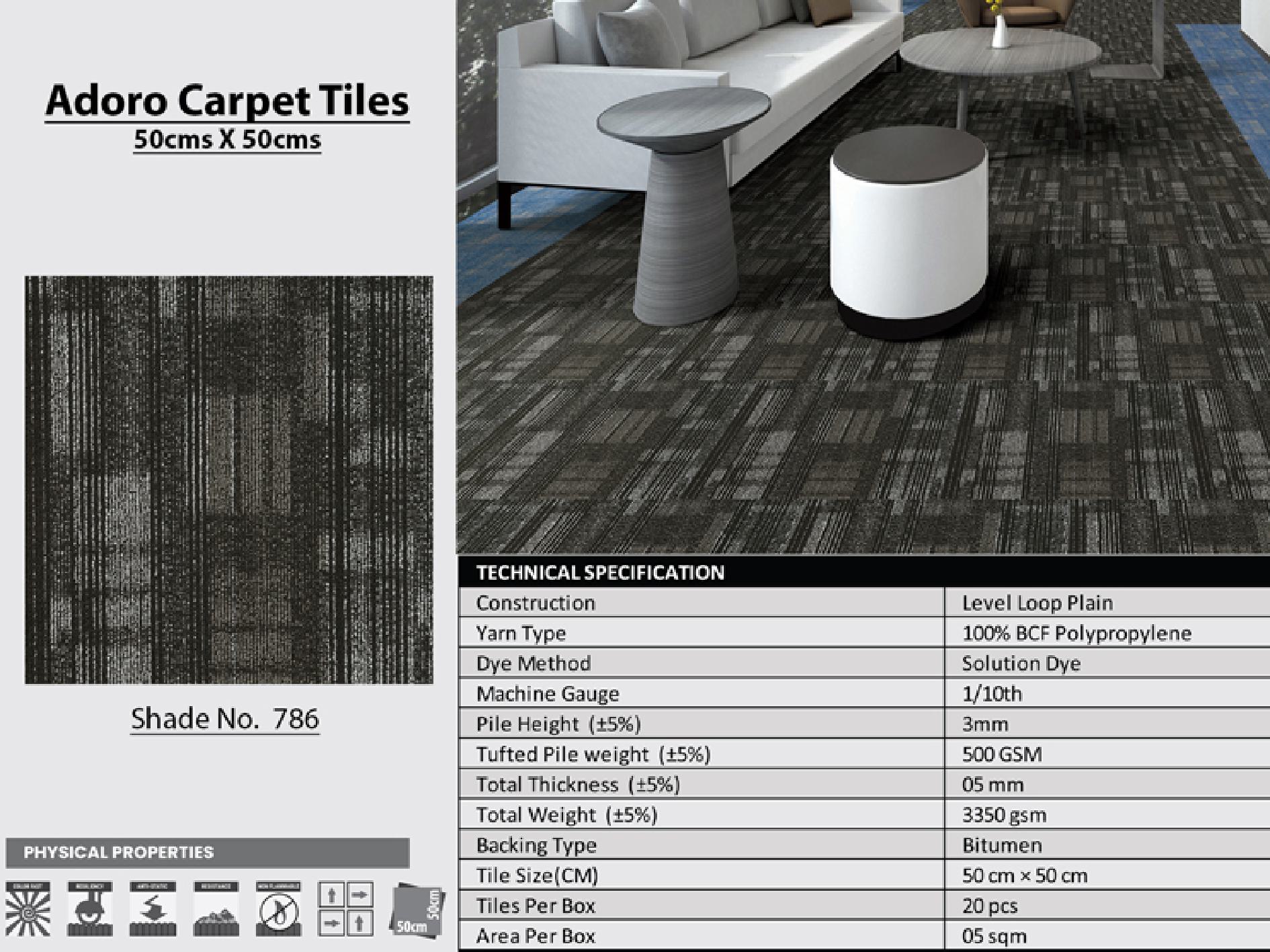 Adoro Carpet Tile - 50x50cm Shade 786