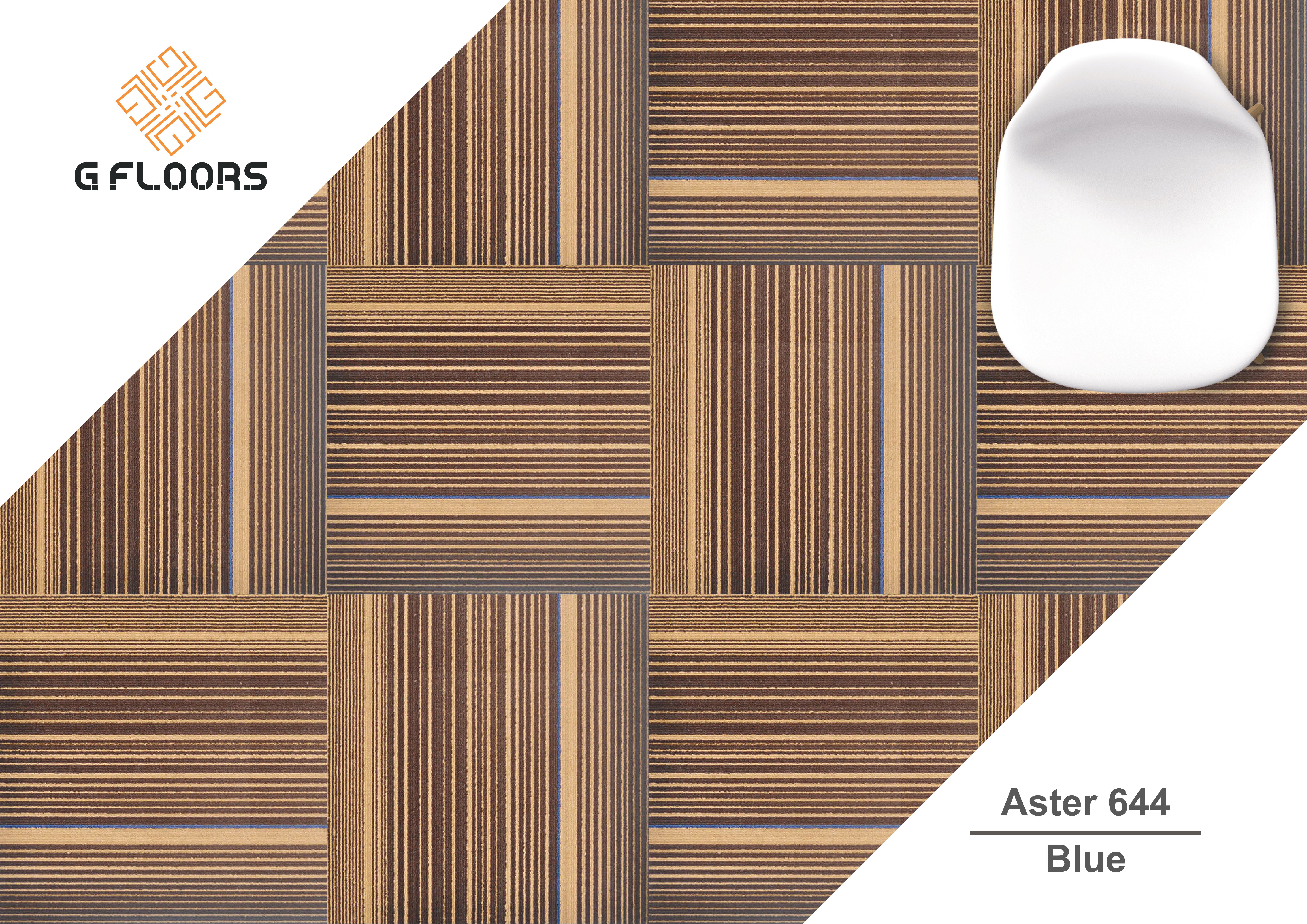 Aster 644 Blue Gfloors Carpet Tile - Durable & Stylish