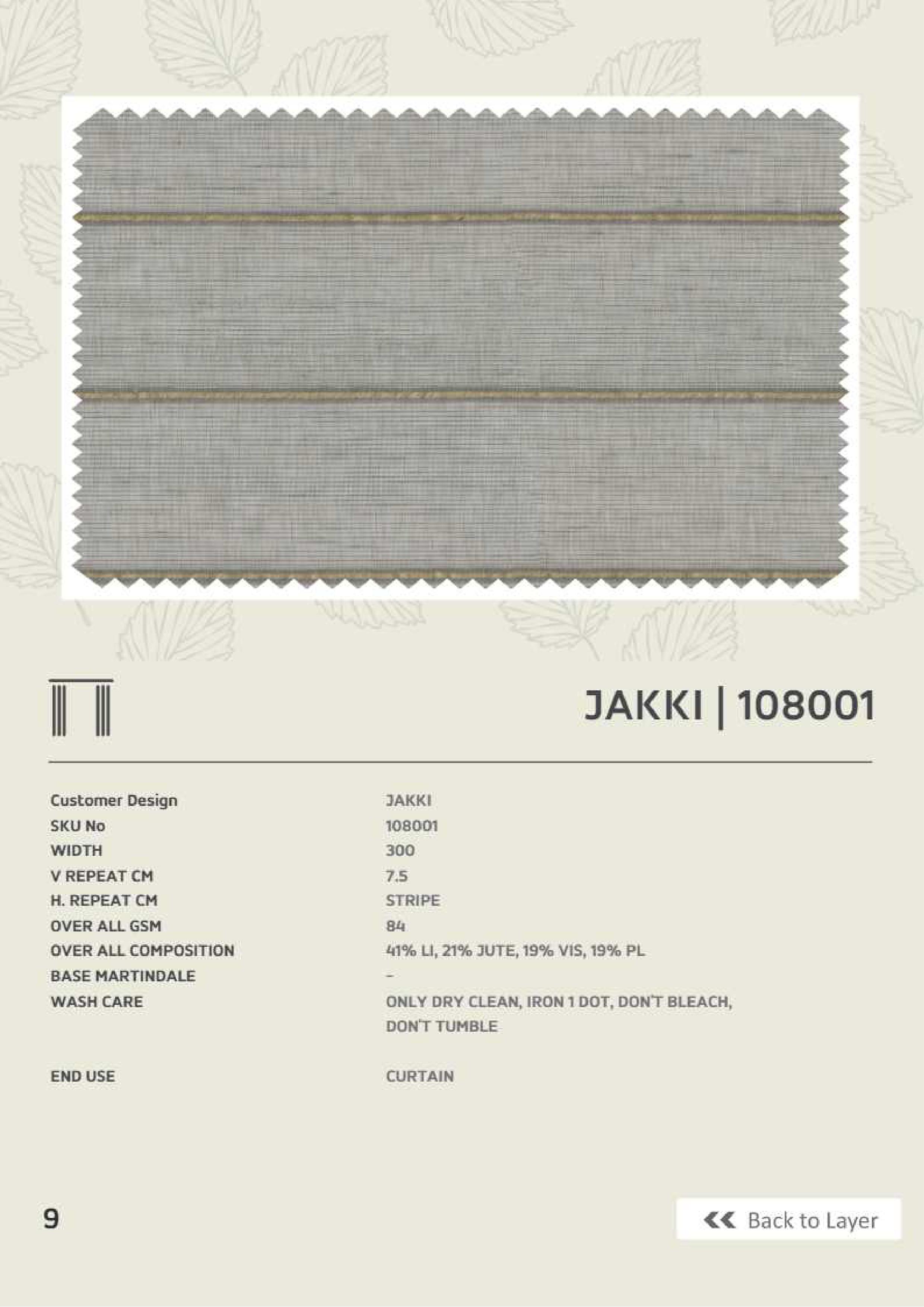 Butikku Winners Jakki 108001 - Premium Linen Fabric