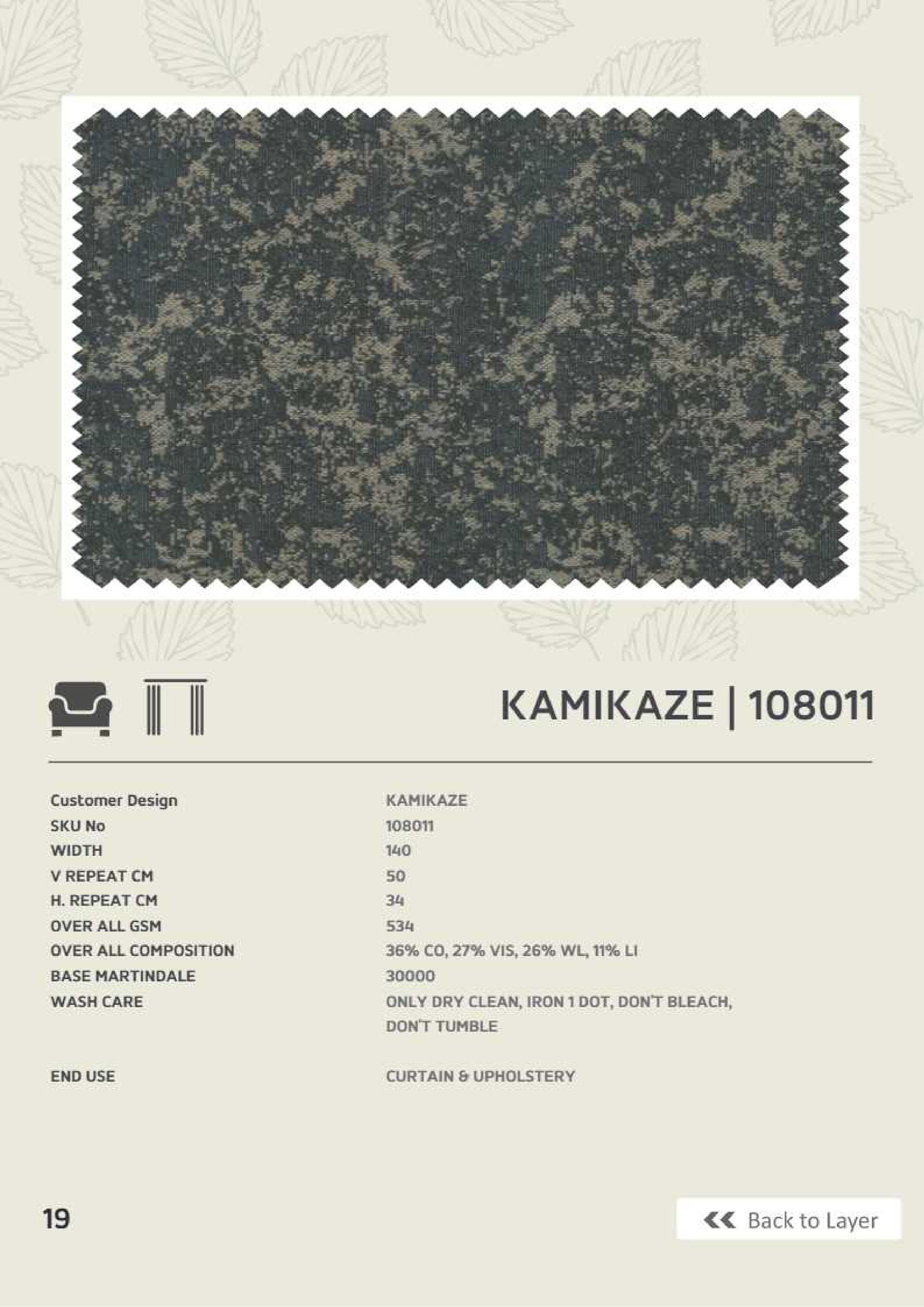 Butikku Kamikaze Linen Fabric 108011 - Premium Quality