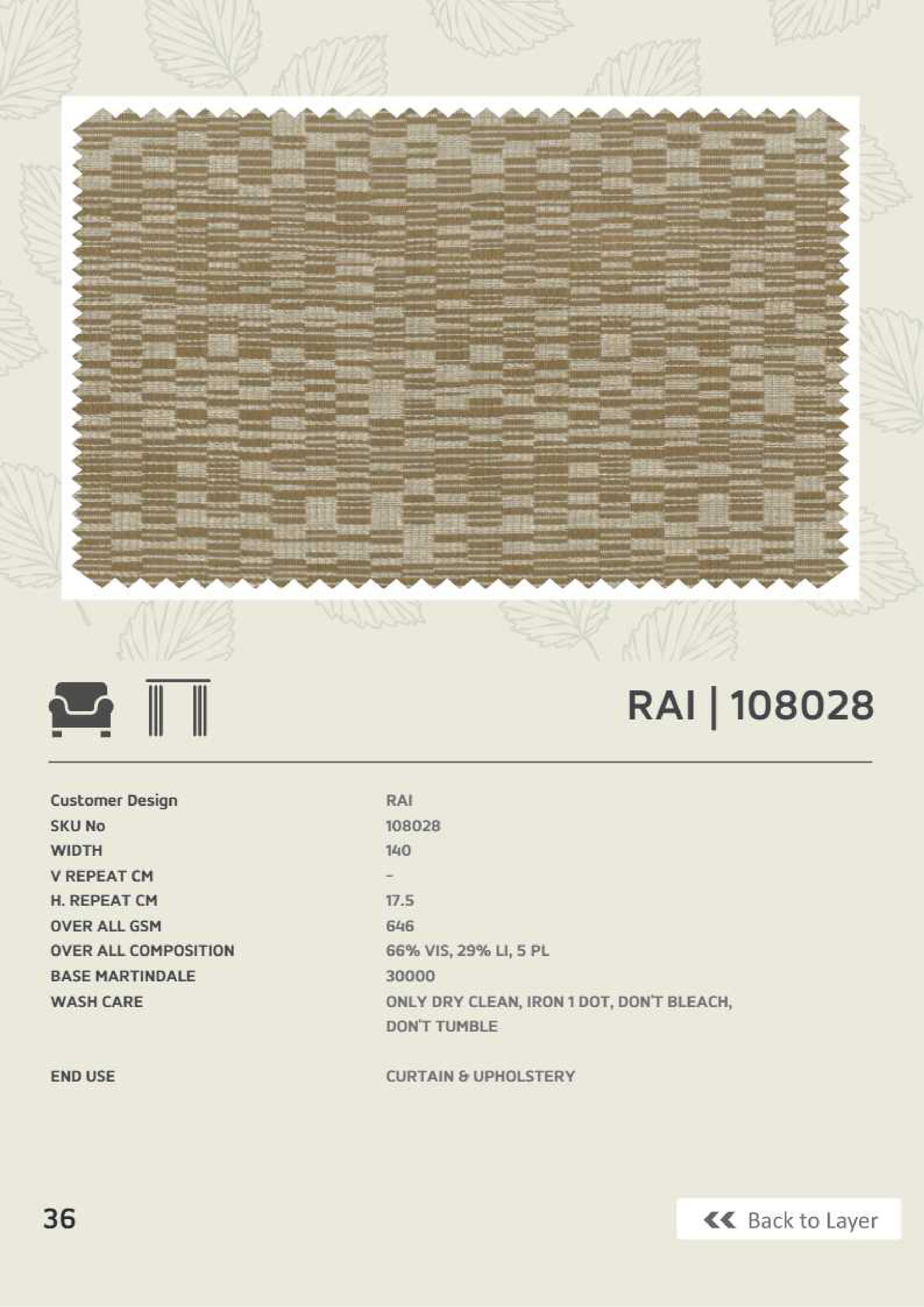 Butikku Linen Fabric - Winners Rai 108028