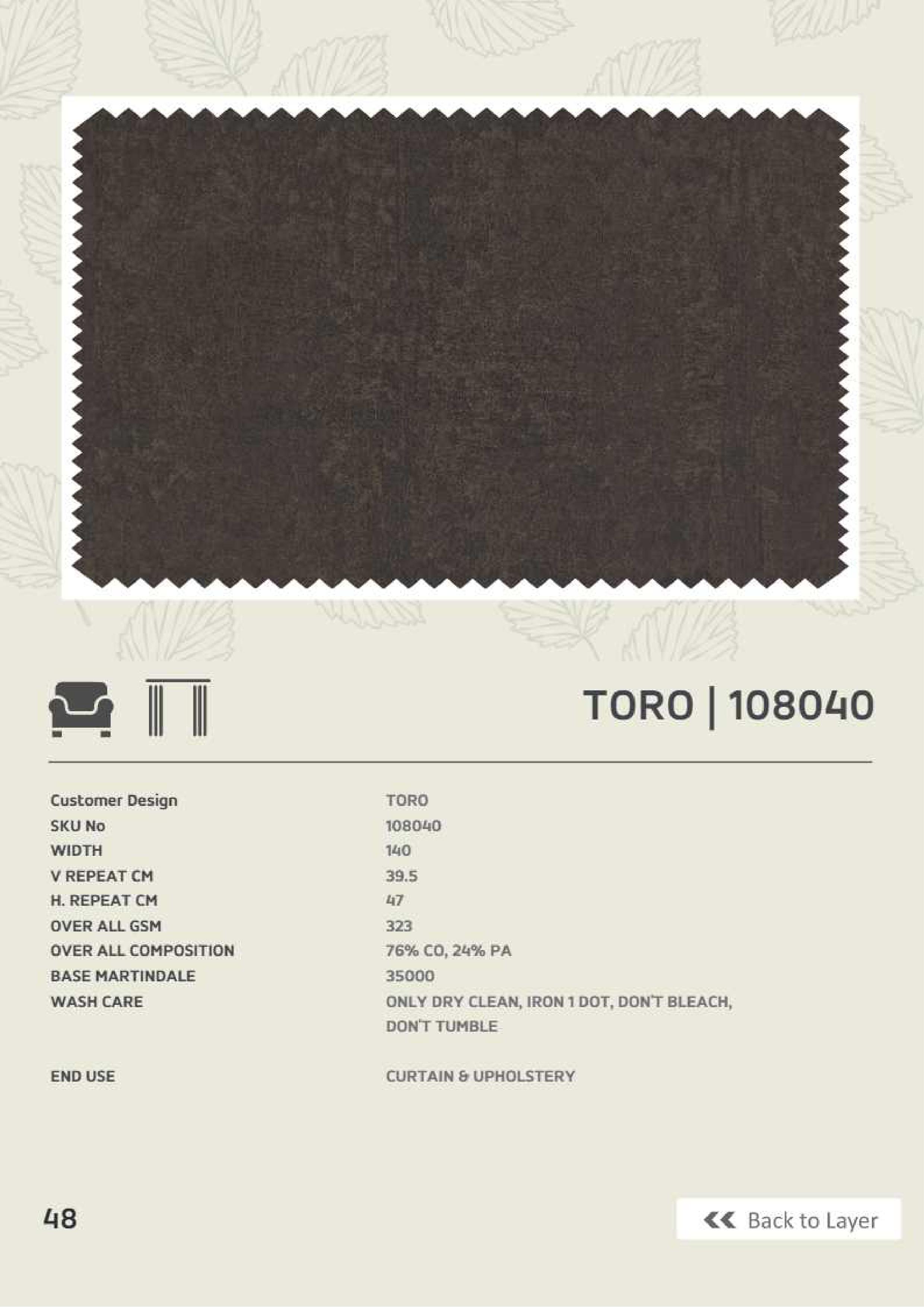 Butikku Winners Toro 108040 Linen Fabric - Premium Quality