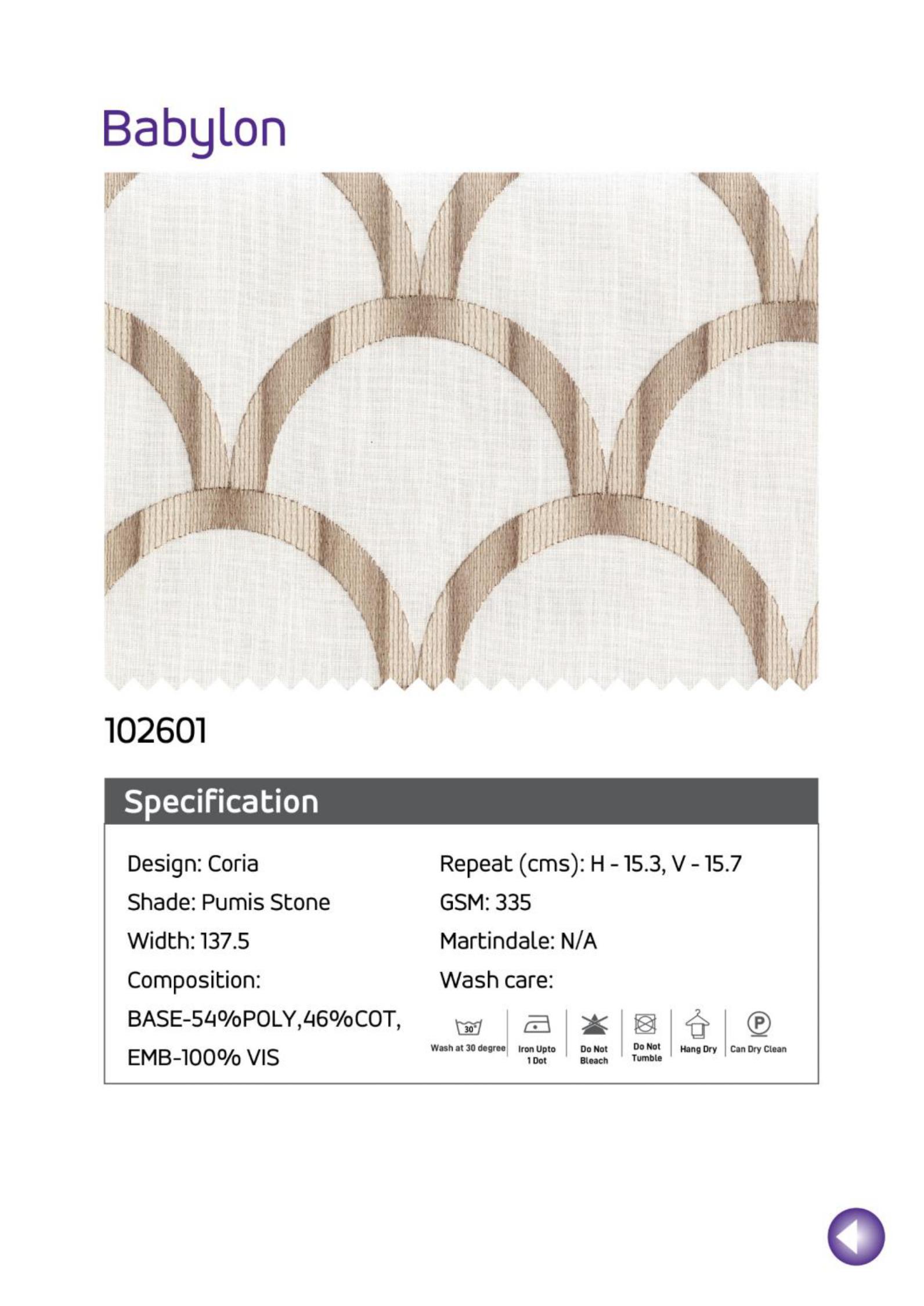 Babylon Linen Fabric 102601