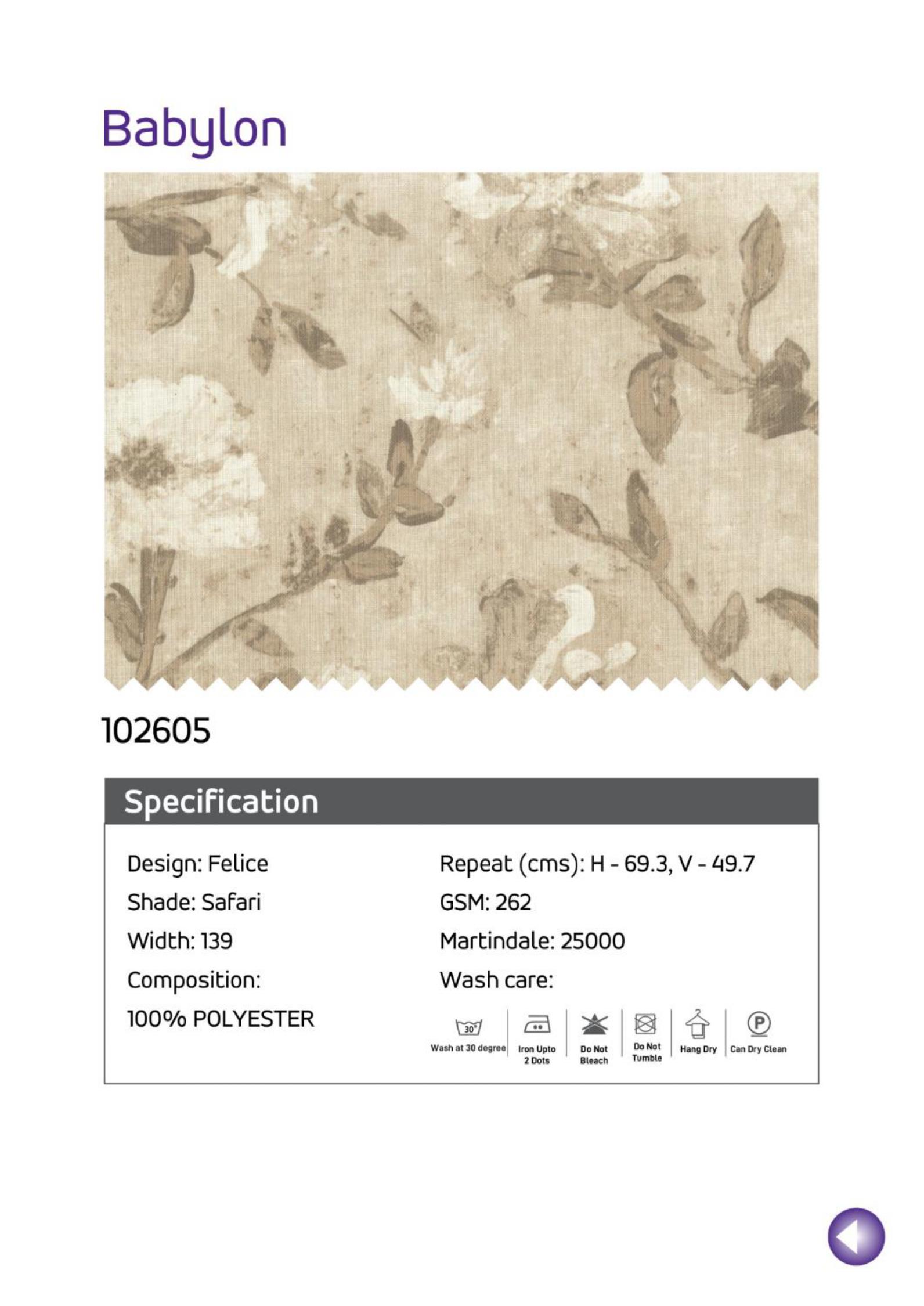 Babylon Linen Fabric 102605