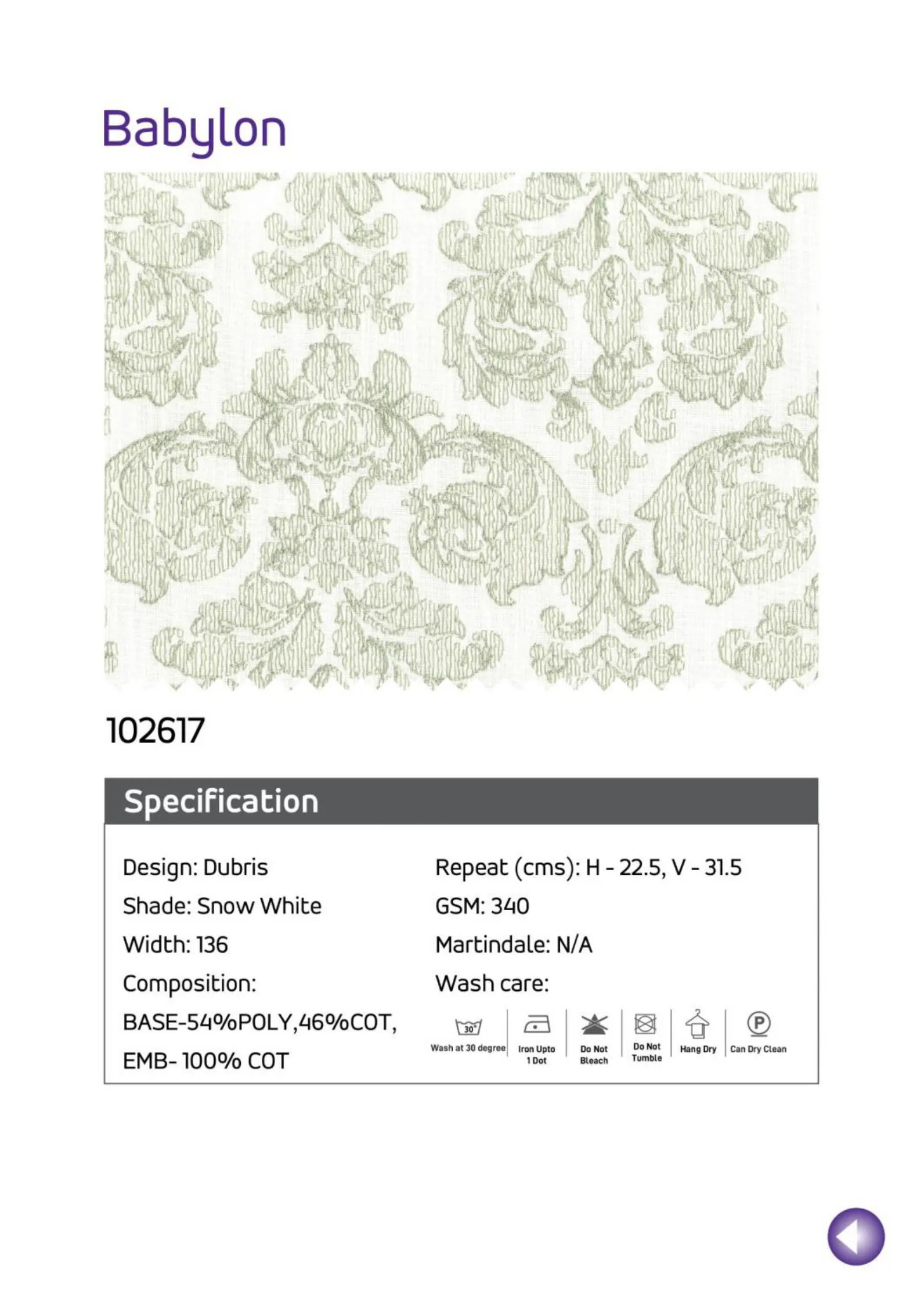 BabyLon 102617 Linen Fabric - Soft & Breathable
