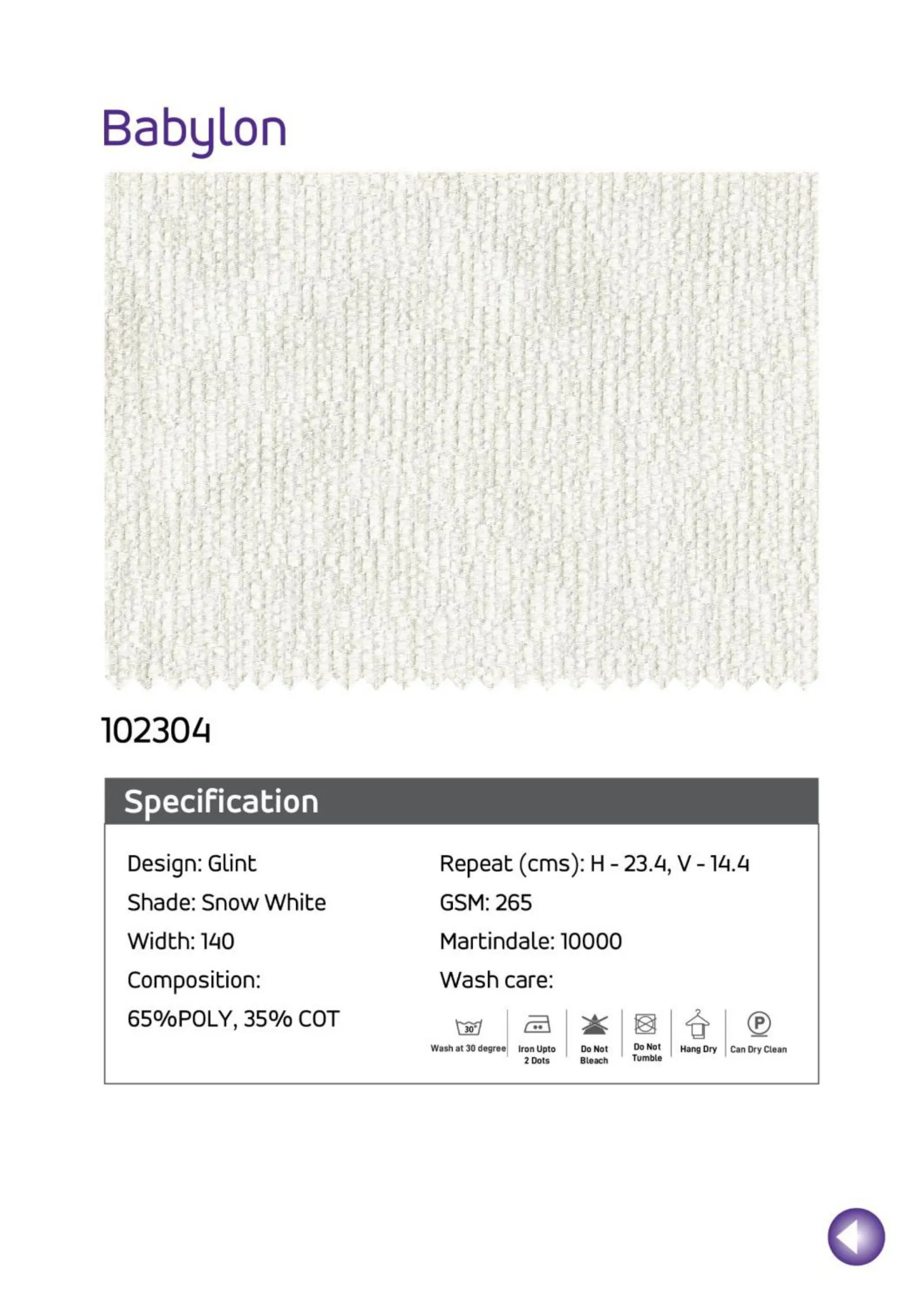BabyLon Linen Fabric - 102304