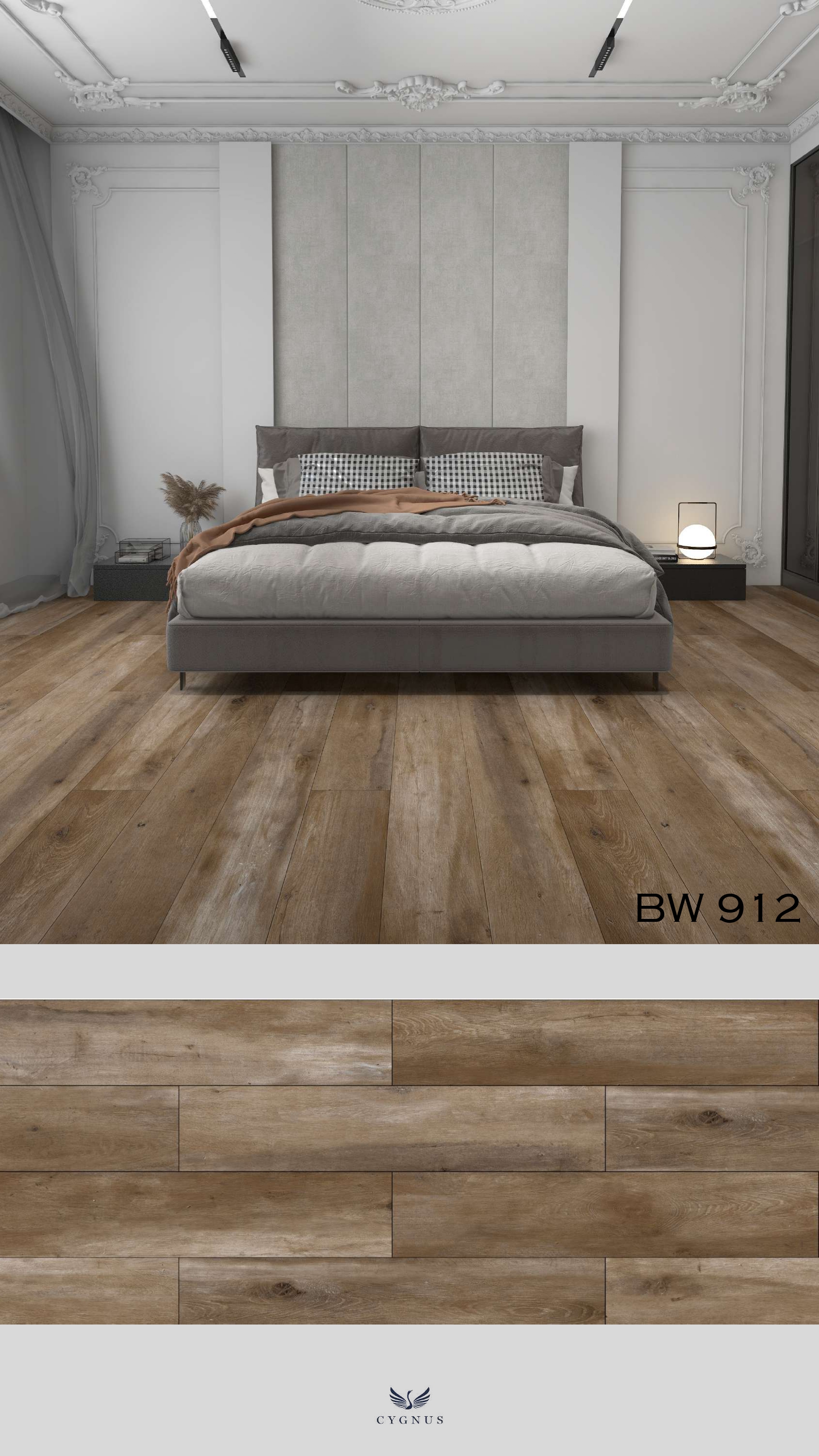 BW 912 WS Barnwood Herringbone Laminate Flooring - Durable & Stylish