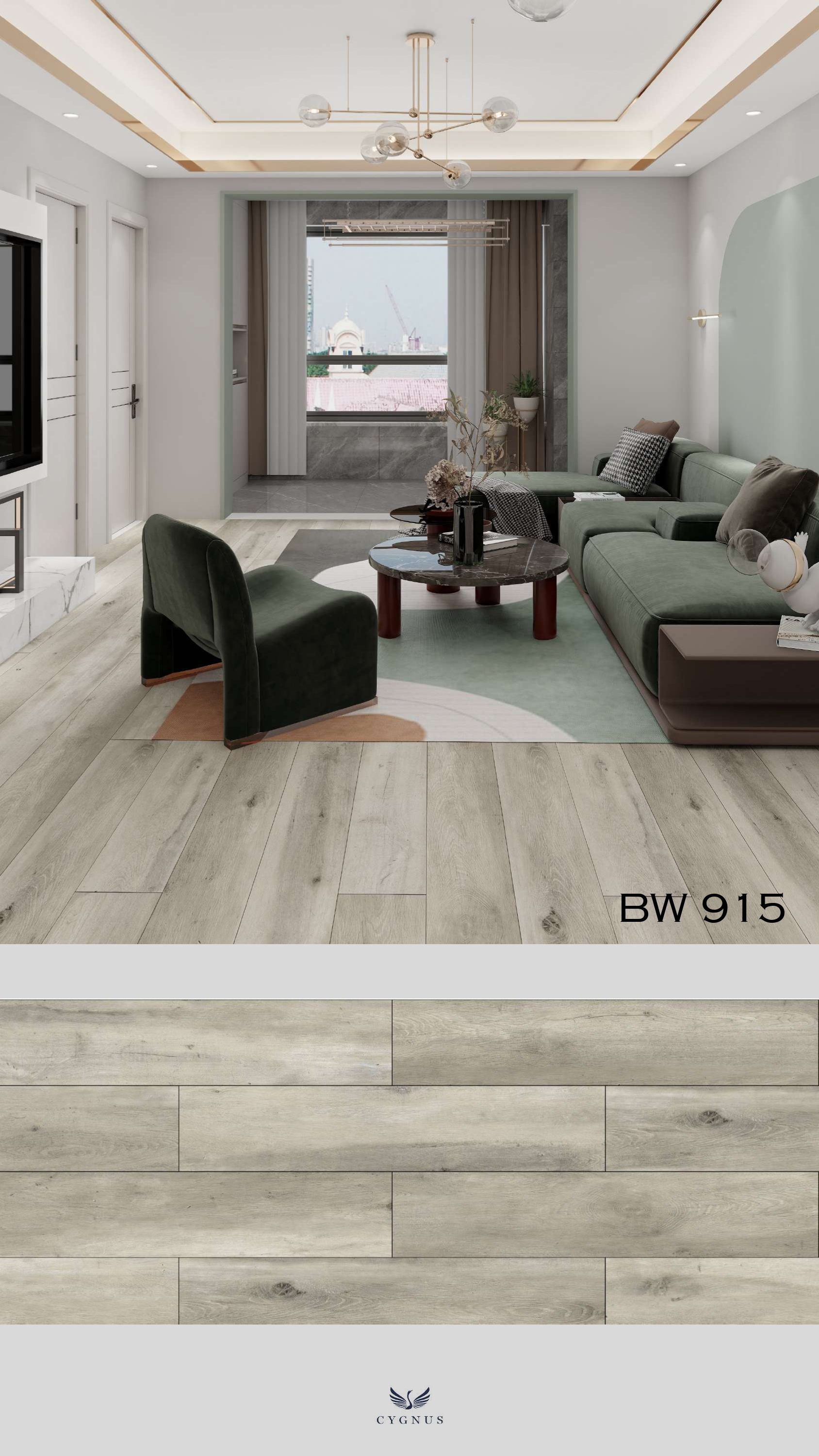 BW 915 WS Barnwood Herringbone Laminate Flooring - Durable & Stylish