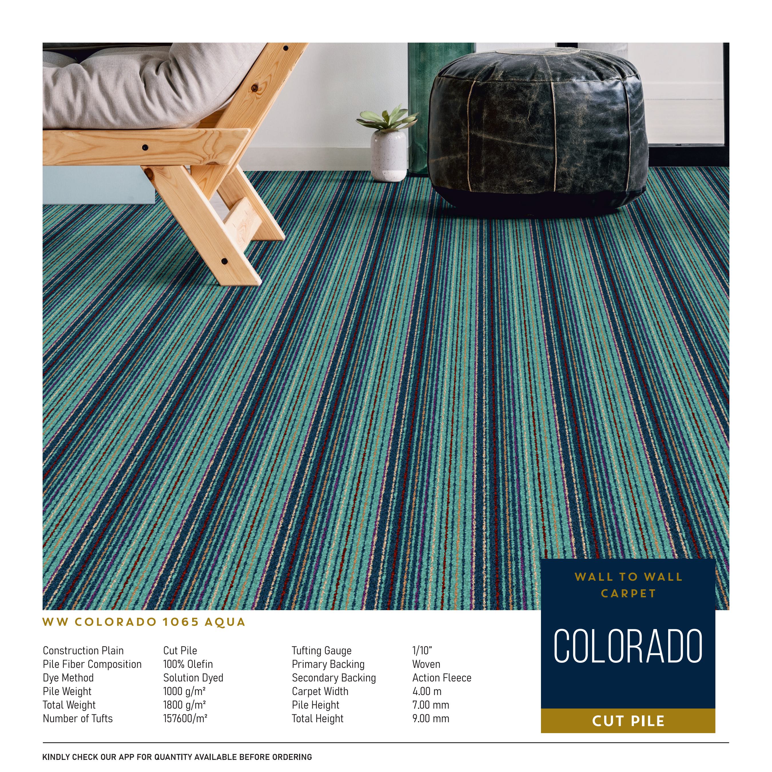 WW Colorado 1065 Aqua Carpet Tile – Stylish & Durable