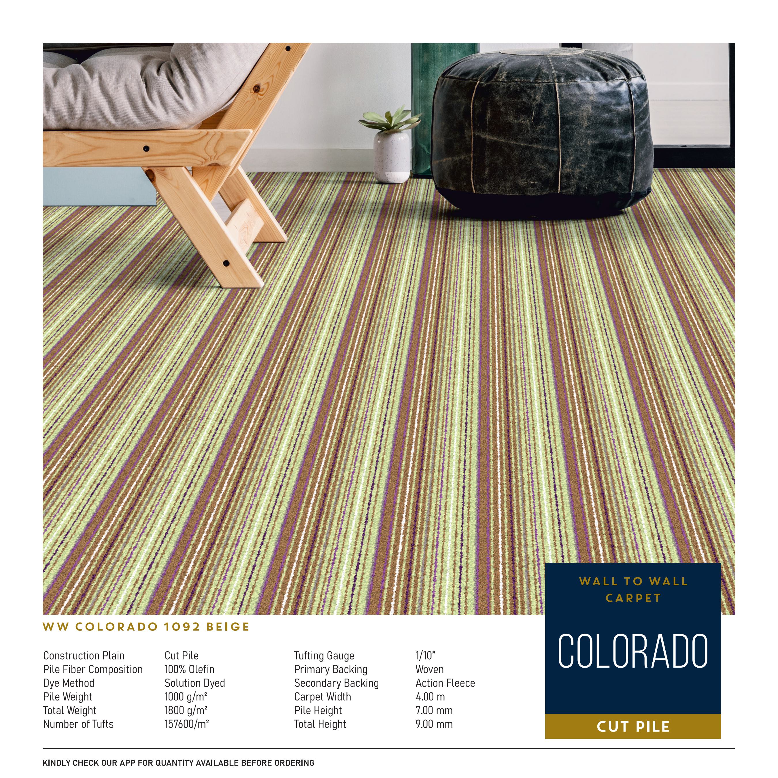 WW Colorado 1092 Beige Carpet Tile – Stylish & Durable