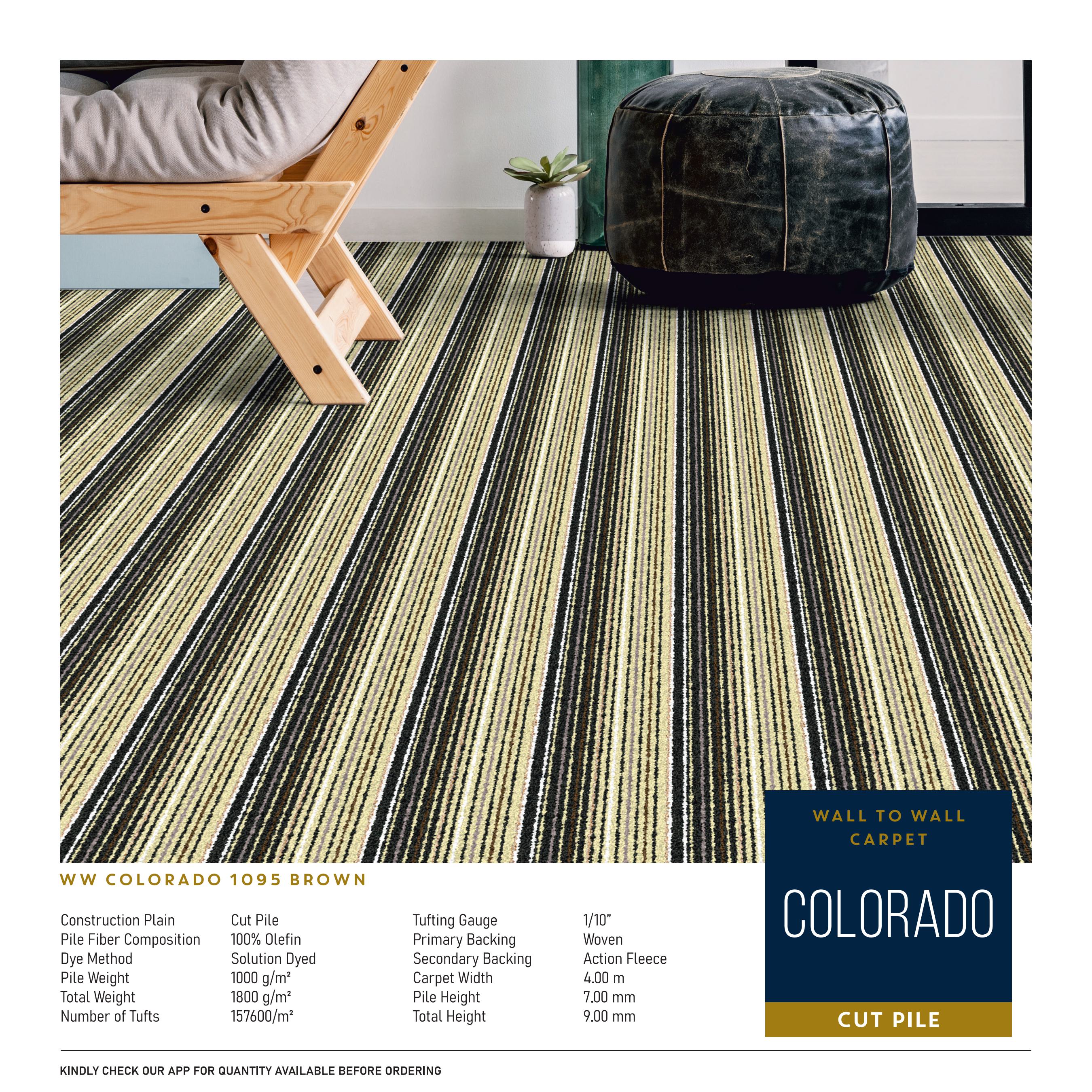 WW Colorado 1095 Brown Carpet Tile – Stylish & Durable