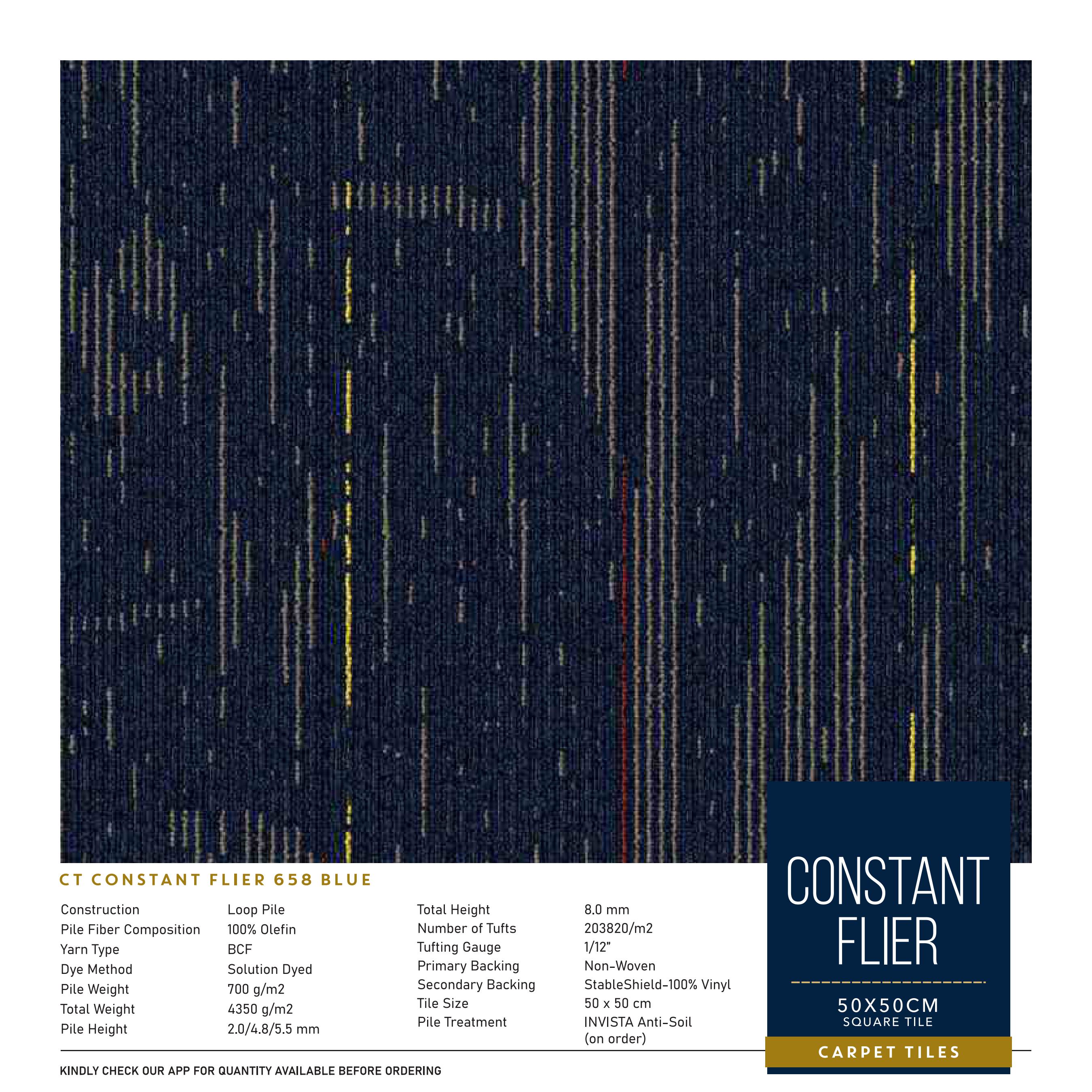 Constant Flier 658 Blue Carpet Tile – Divine Design