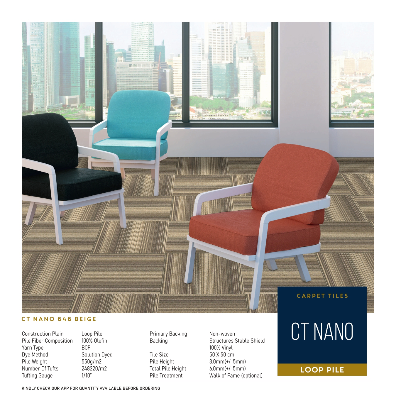 Nano 646 Beige Carpet Tile – Divine Design