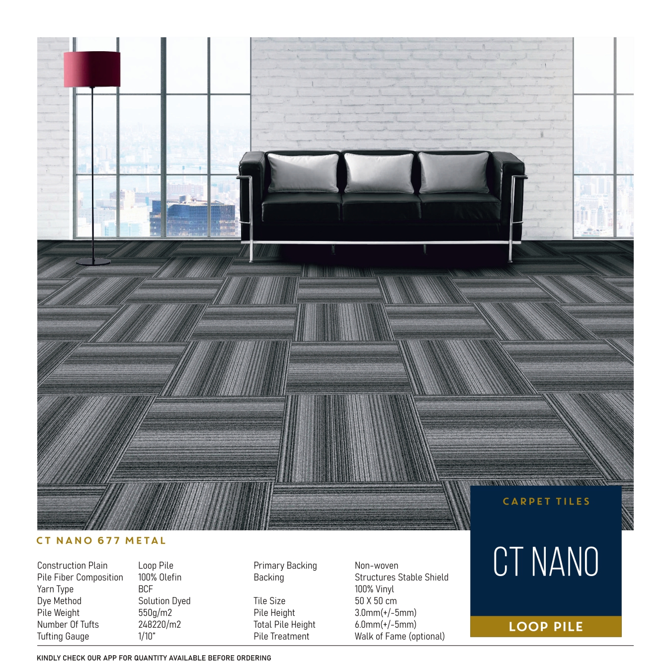 Nano 677 Metal Carpet Tile – Divine Design