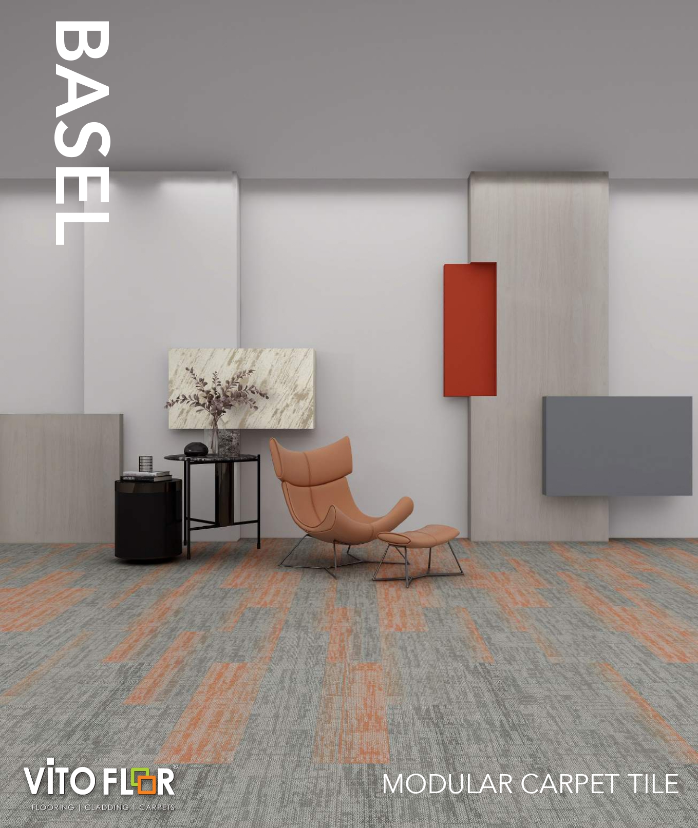 Basil  Vito Carpet Tile - Durable & Stylish Flooring