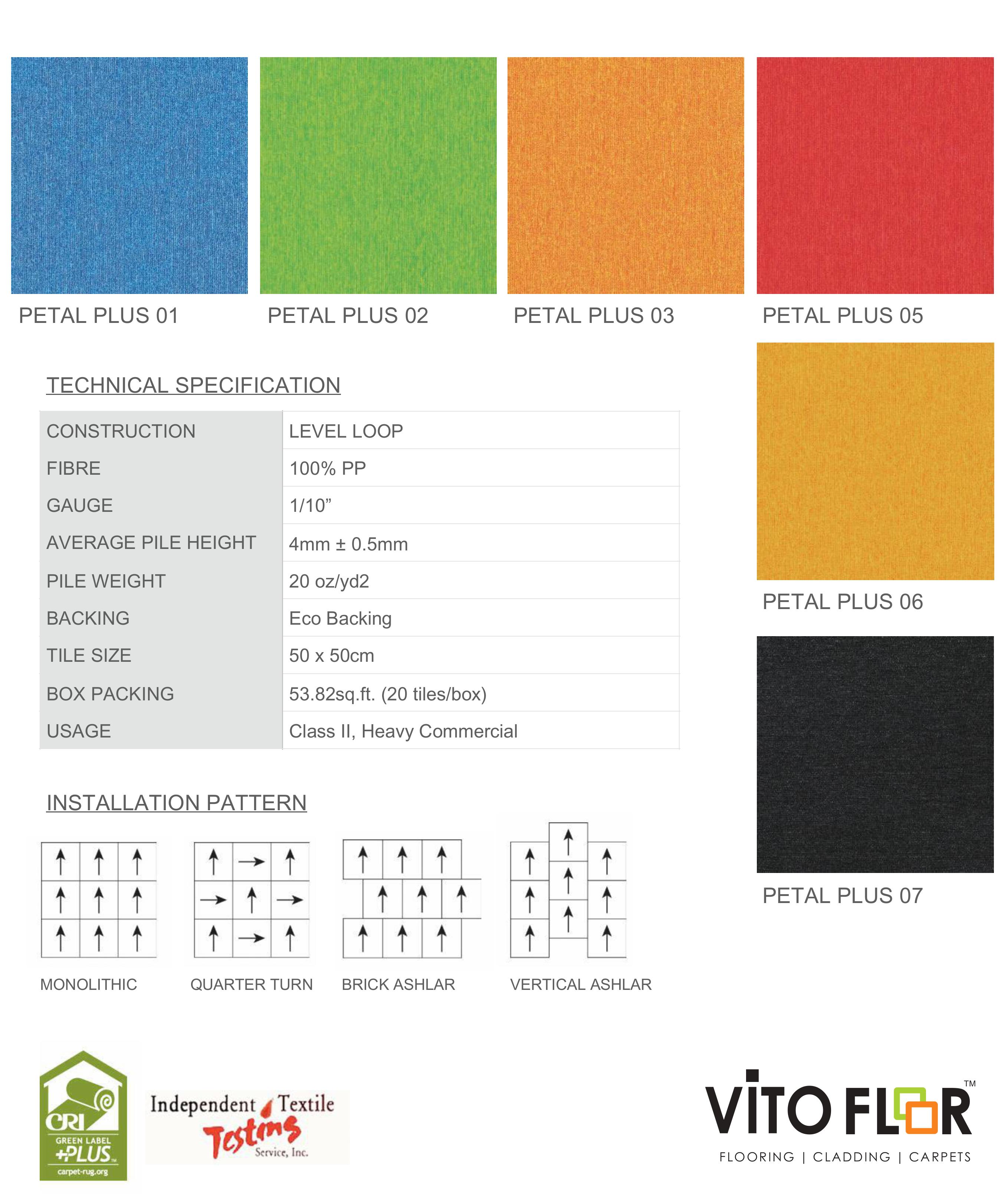 Petal Plus Carpet Tile Vito Floor – Durable & Stylish