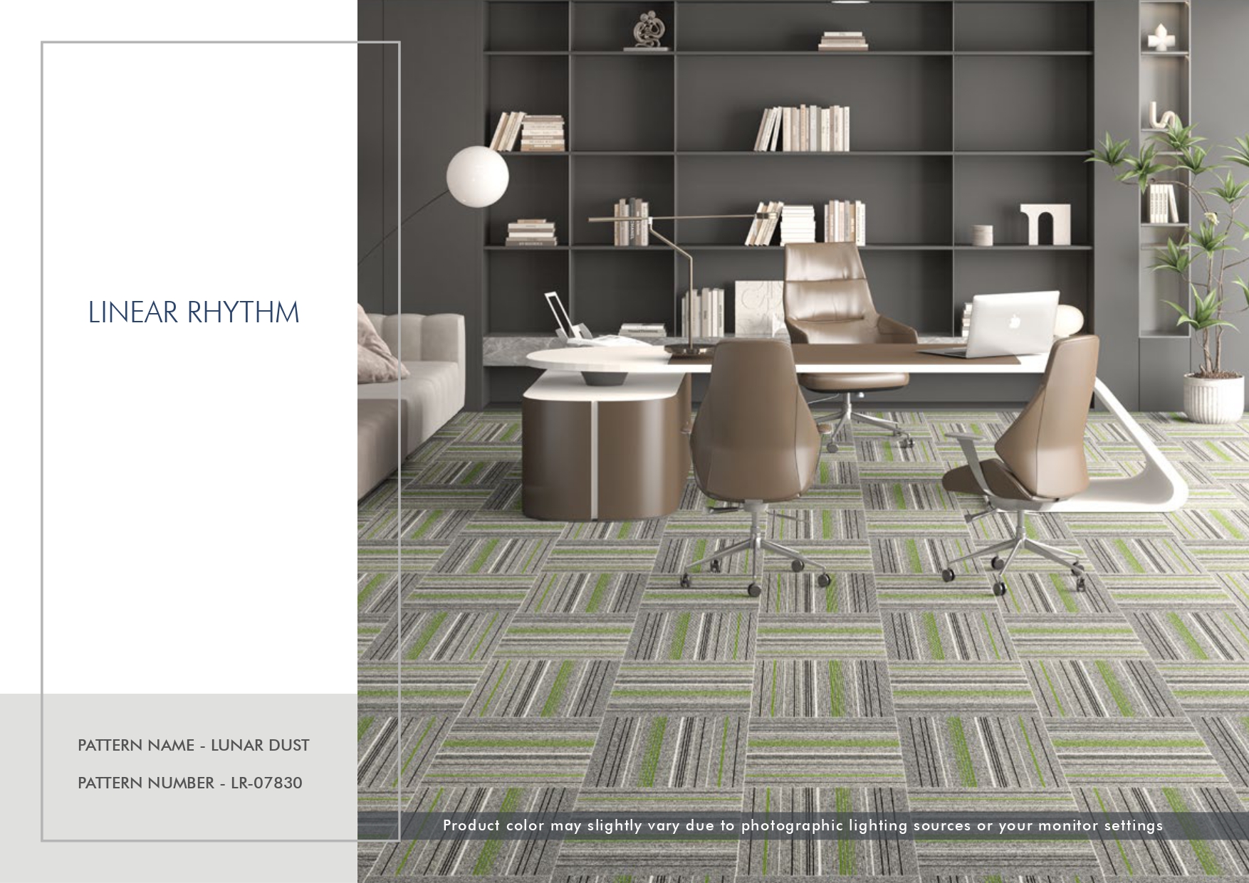 Linear Rhythm Carpet Tile - Lunar DustLR-07830