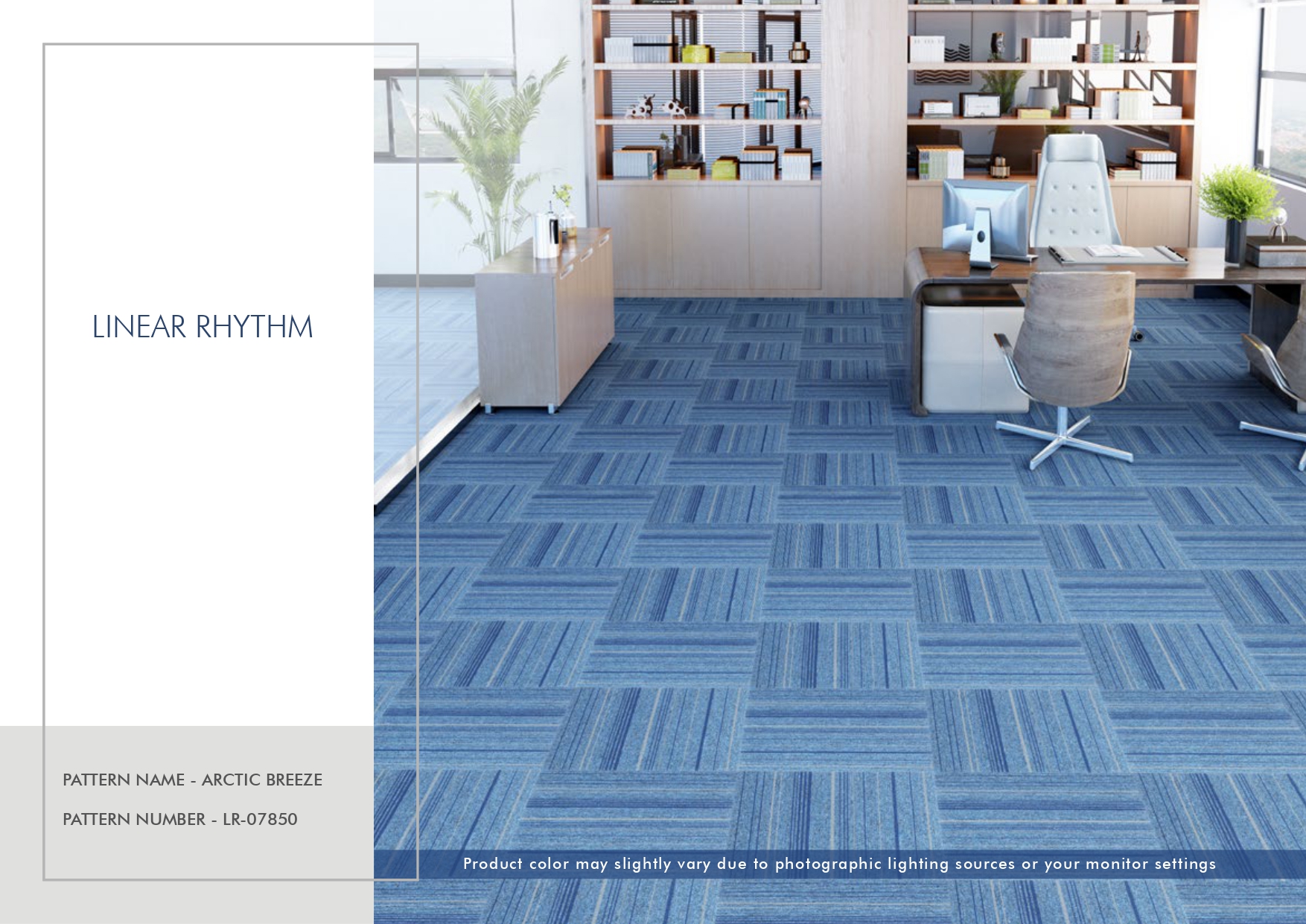 Linear Rhythm Carpet Tile -Arctic Breeze LR-07850