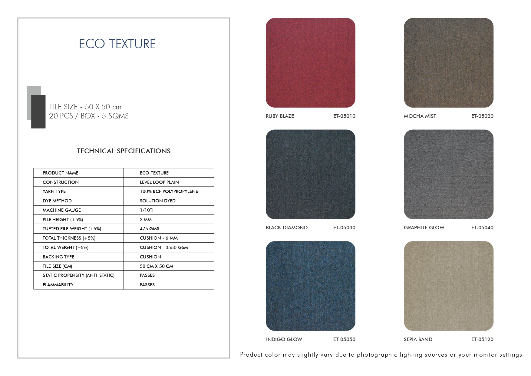 Eco Texture Excel Prime Carpet Tile - Durable & Stylish