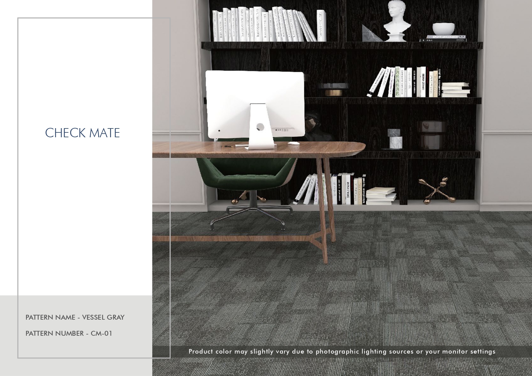 Vessel Gray Carpet Tile CM-01 - Excel Prime by Checkmate