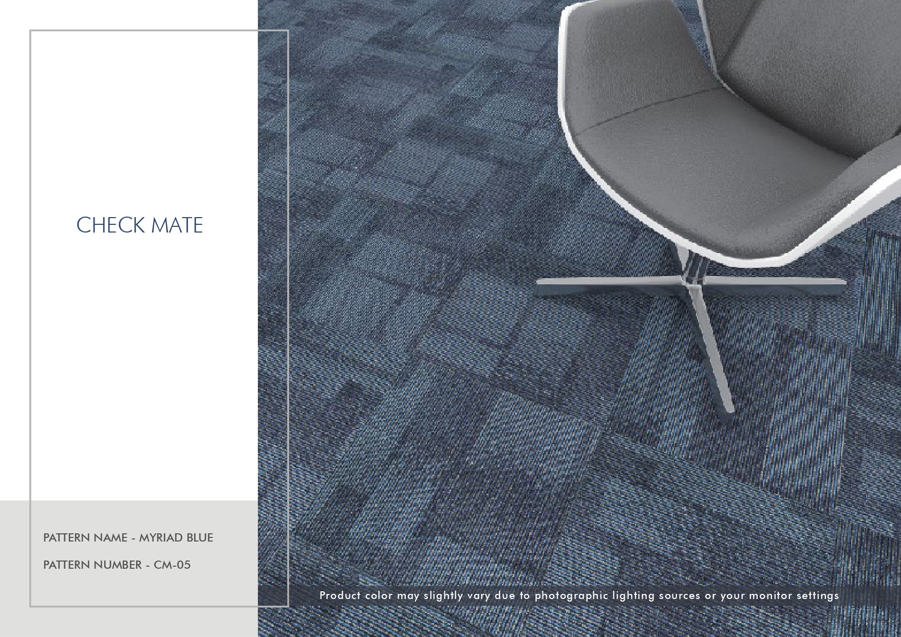 MYRIAD BLUE Carpet Tile CM-05 - Excel Prime by Checkmate