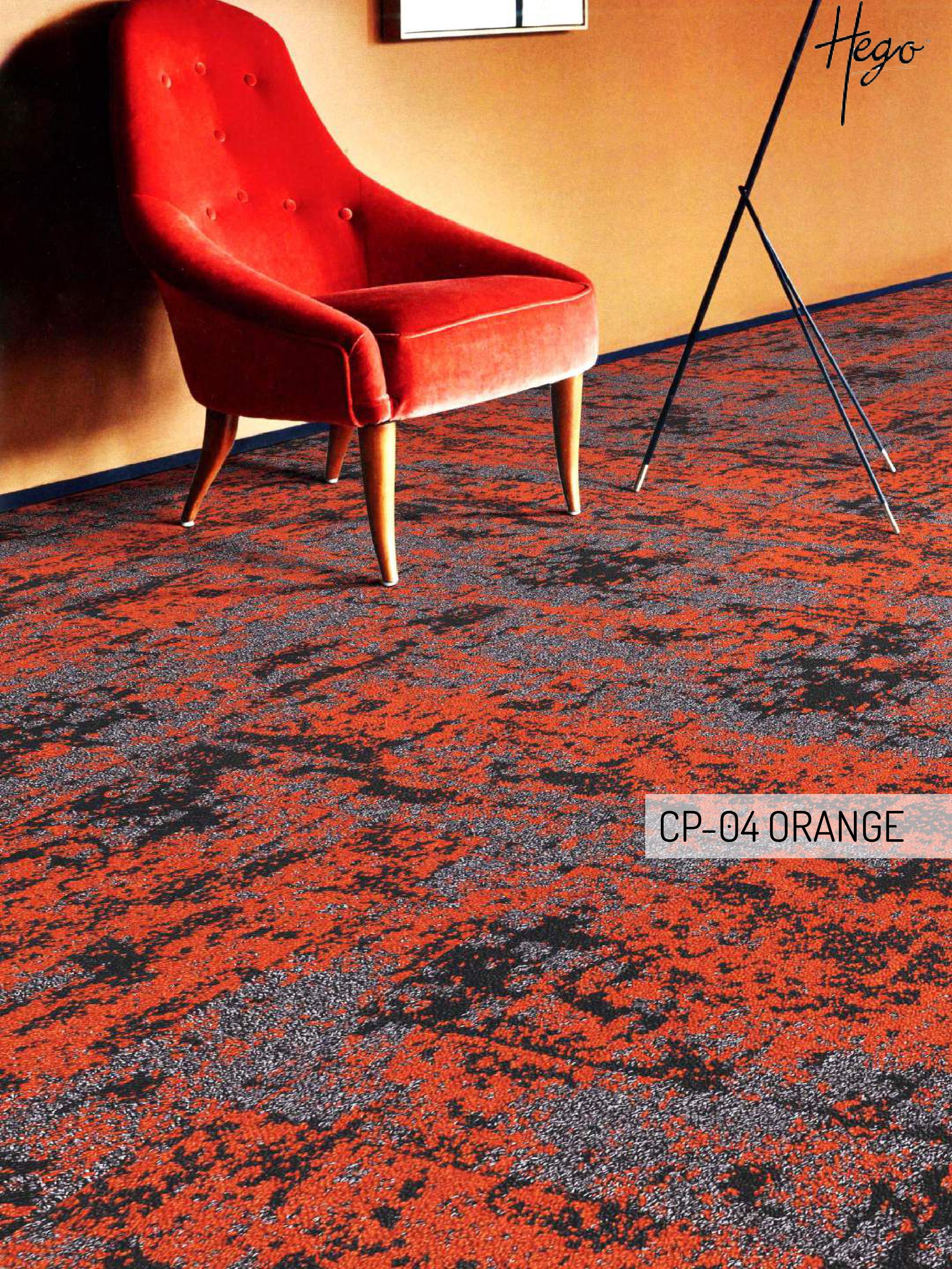 Color Point Carpet Tile CP-04-Orange – Durable Flooring