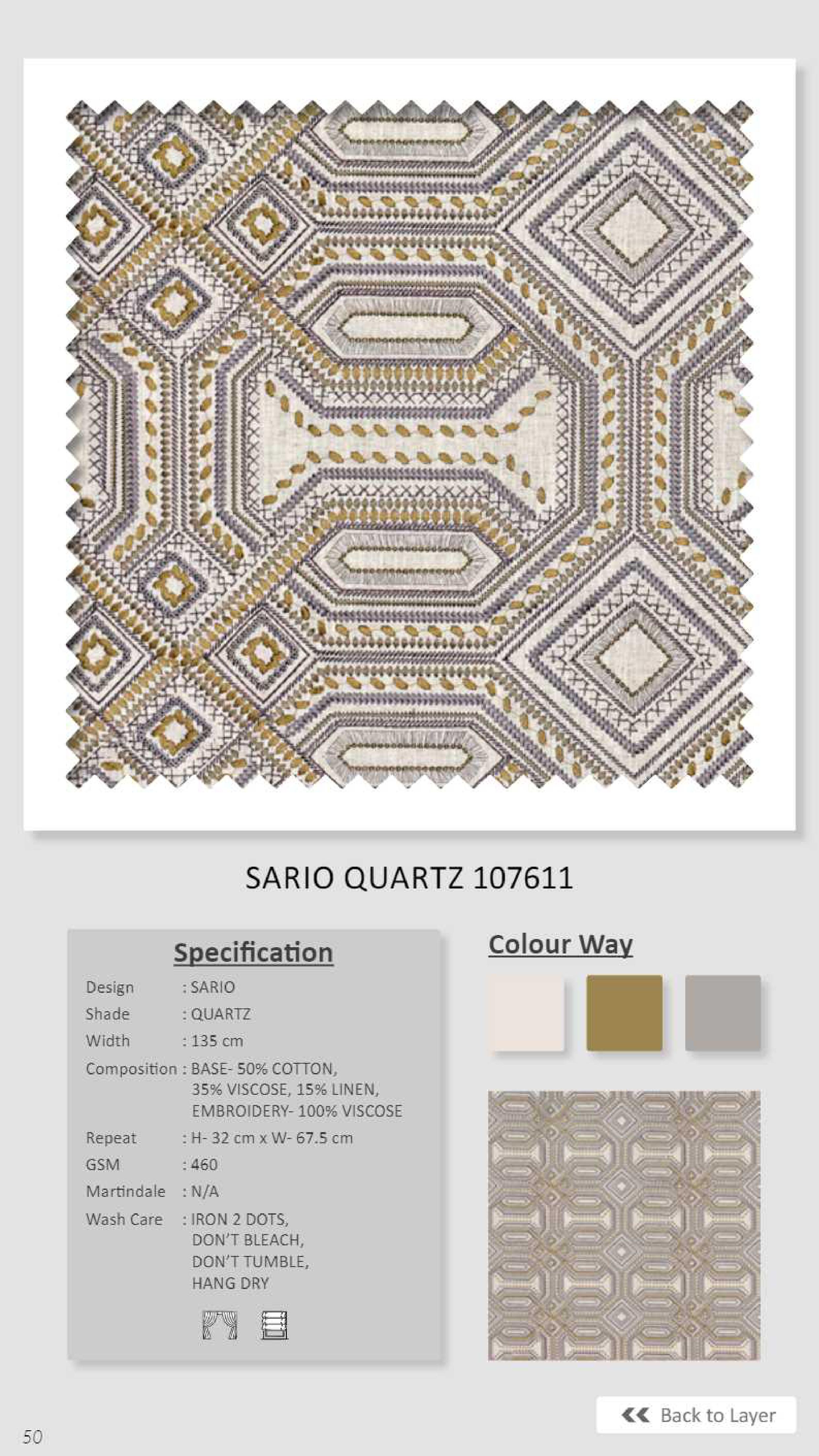 Dale Sario Quartz Linen 107611 Fabric