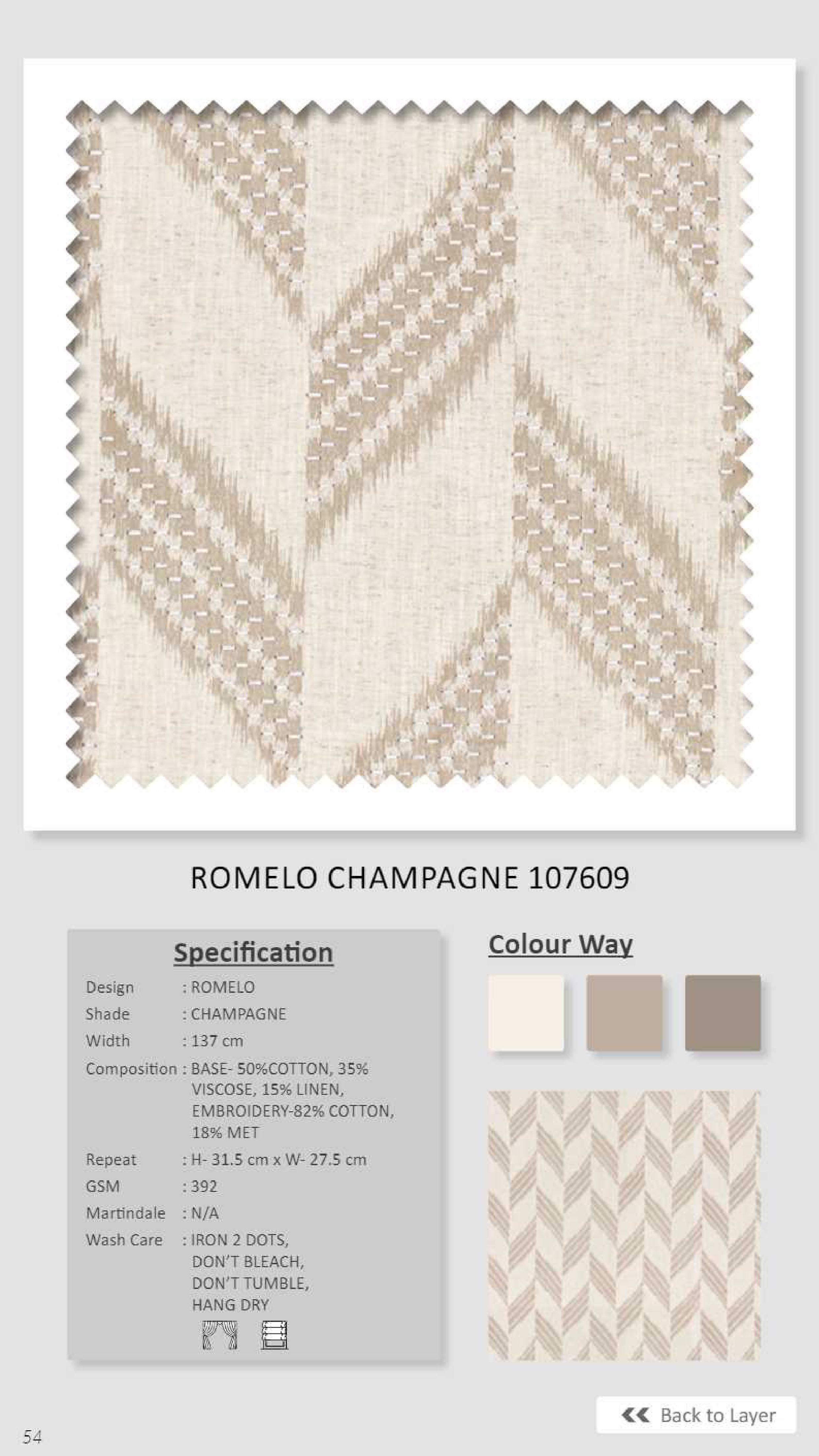 Dale Romelo Compagne 107609 Linen Fabric