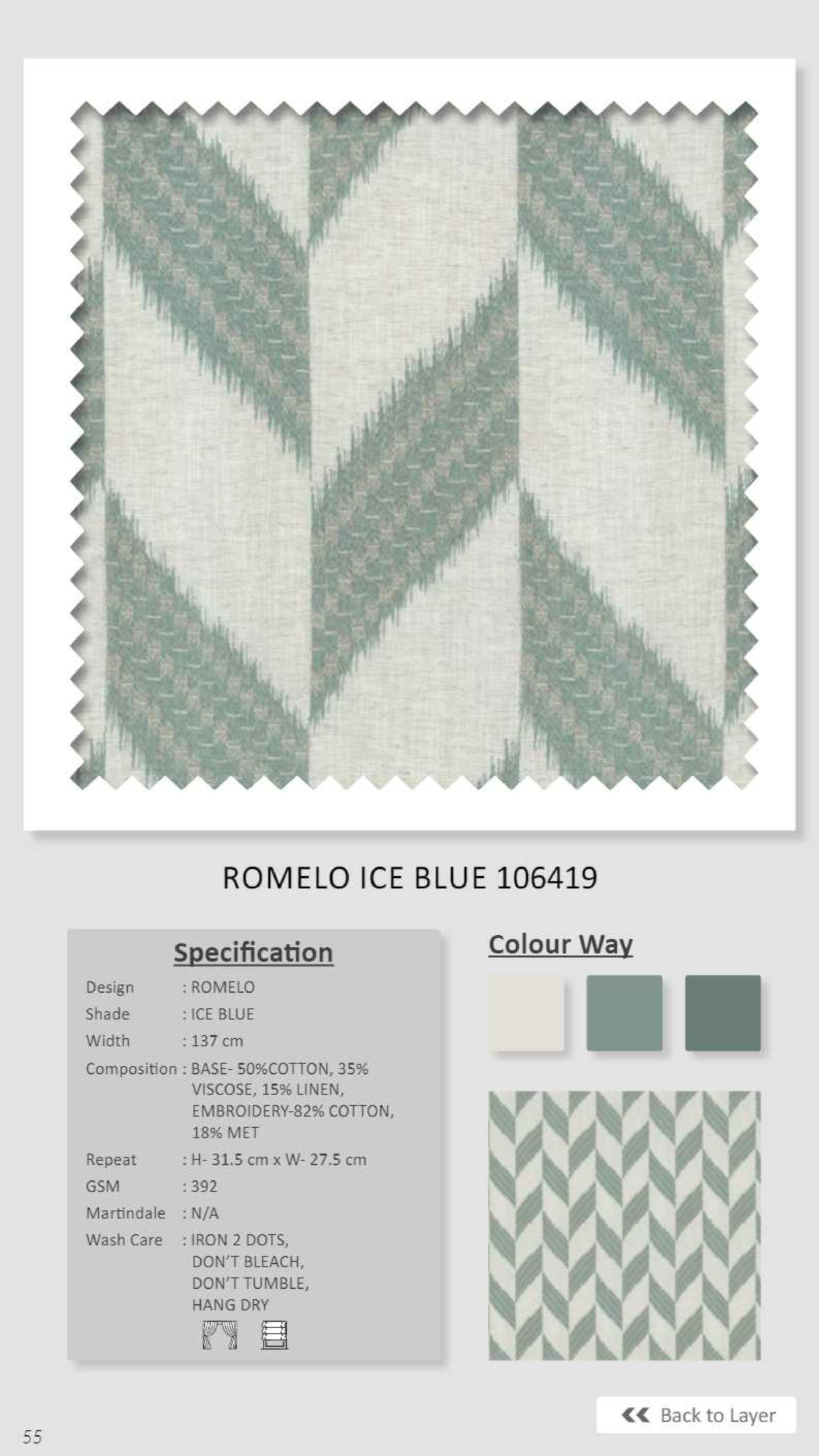 Dale Romelo Ice Blue 106419 Linen