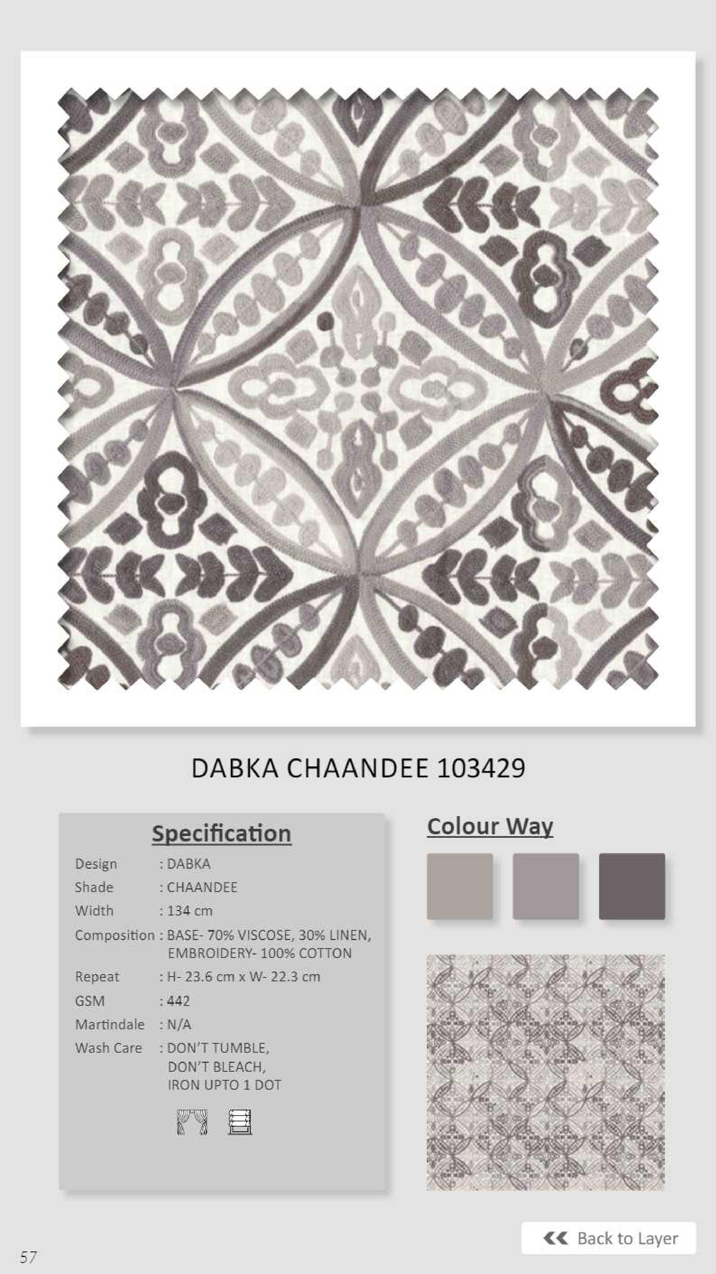 Dale Dabka Chaandee 103429 Linen Fabric