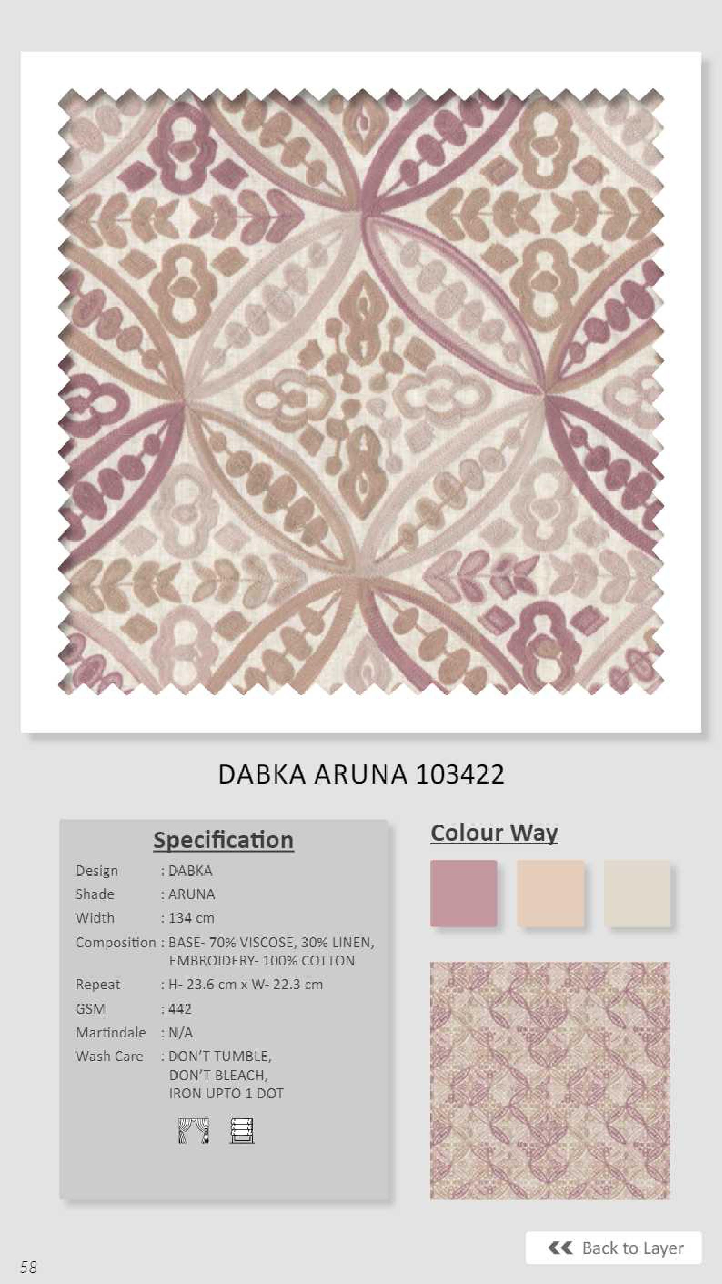 Dale Dabka Aruna 103422 Linen Fabric