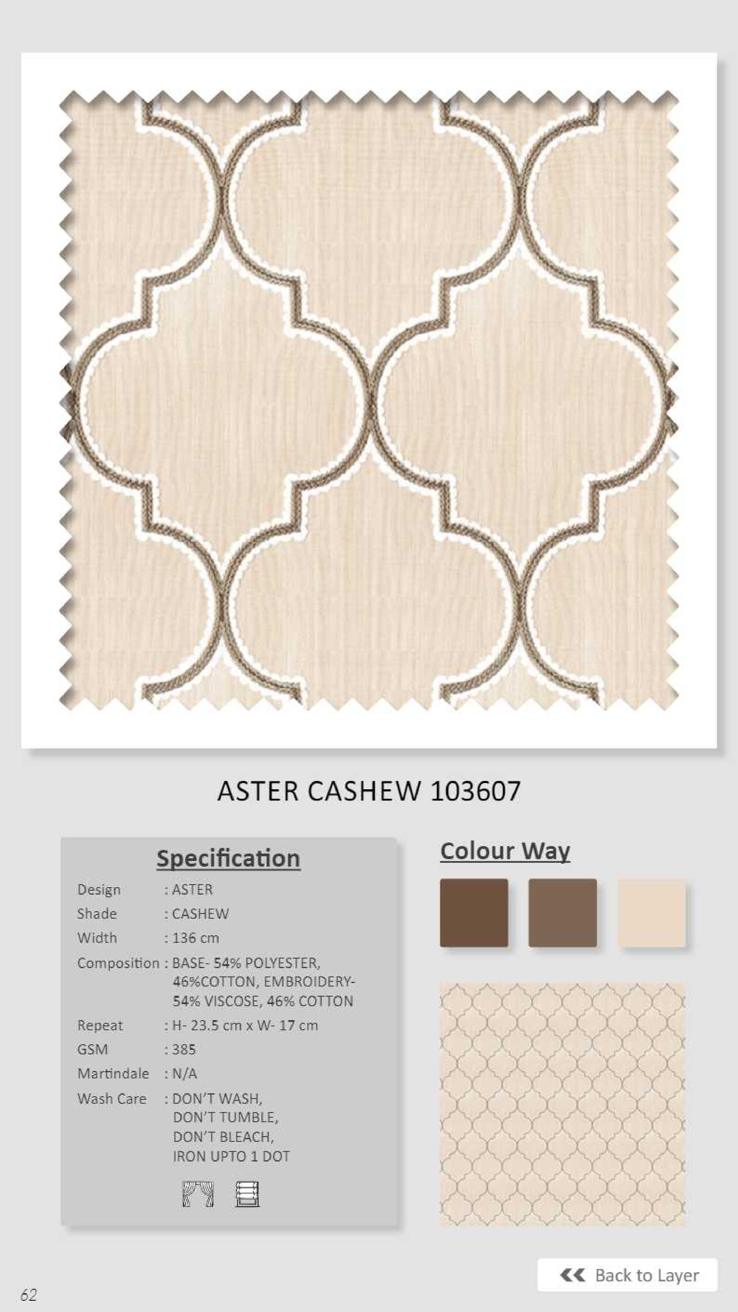 Dale Aster Cashew 103607 Linen Fabric