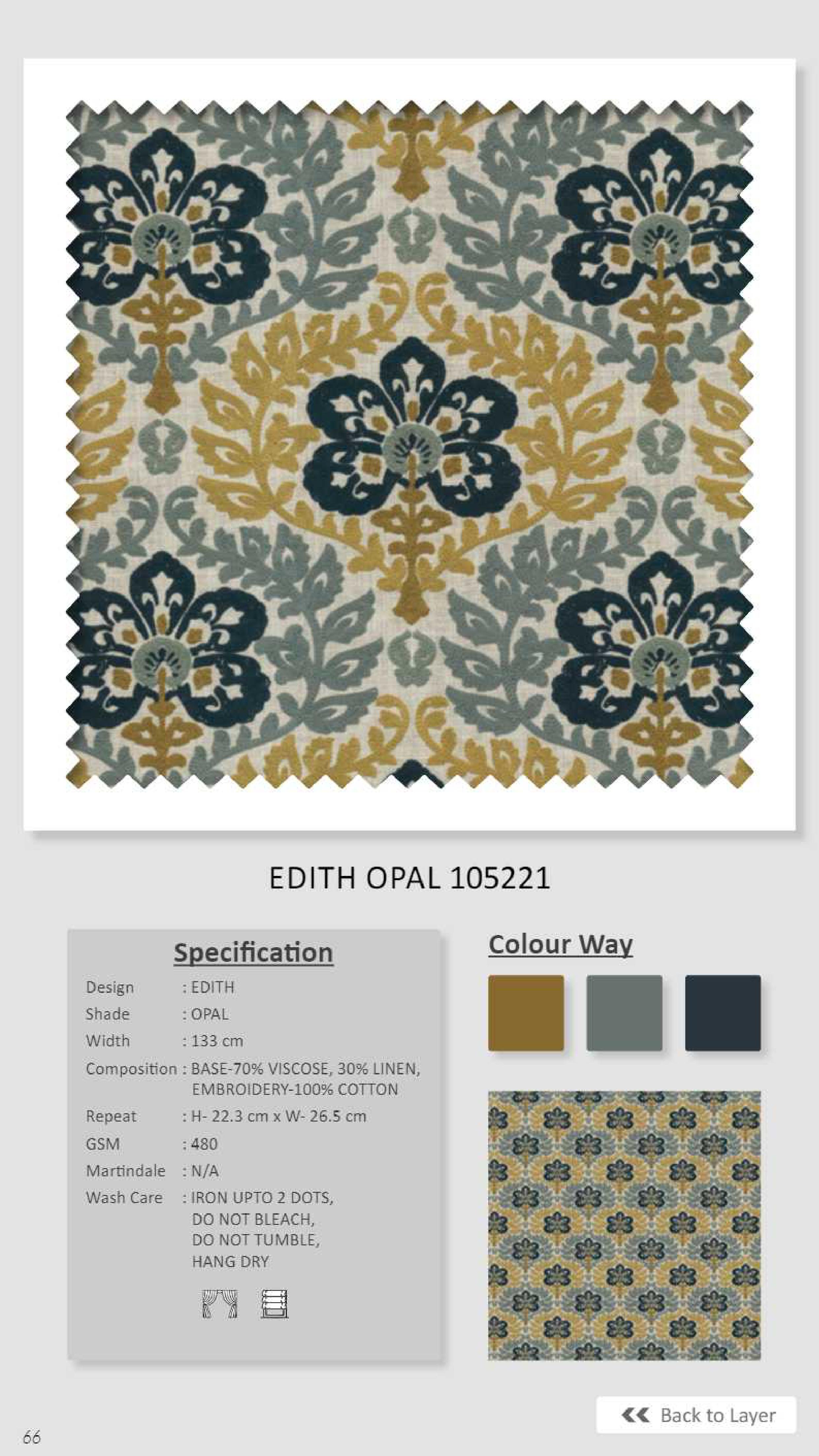 Dale Editch Opal 105221 Linen Fabric