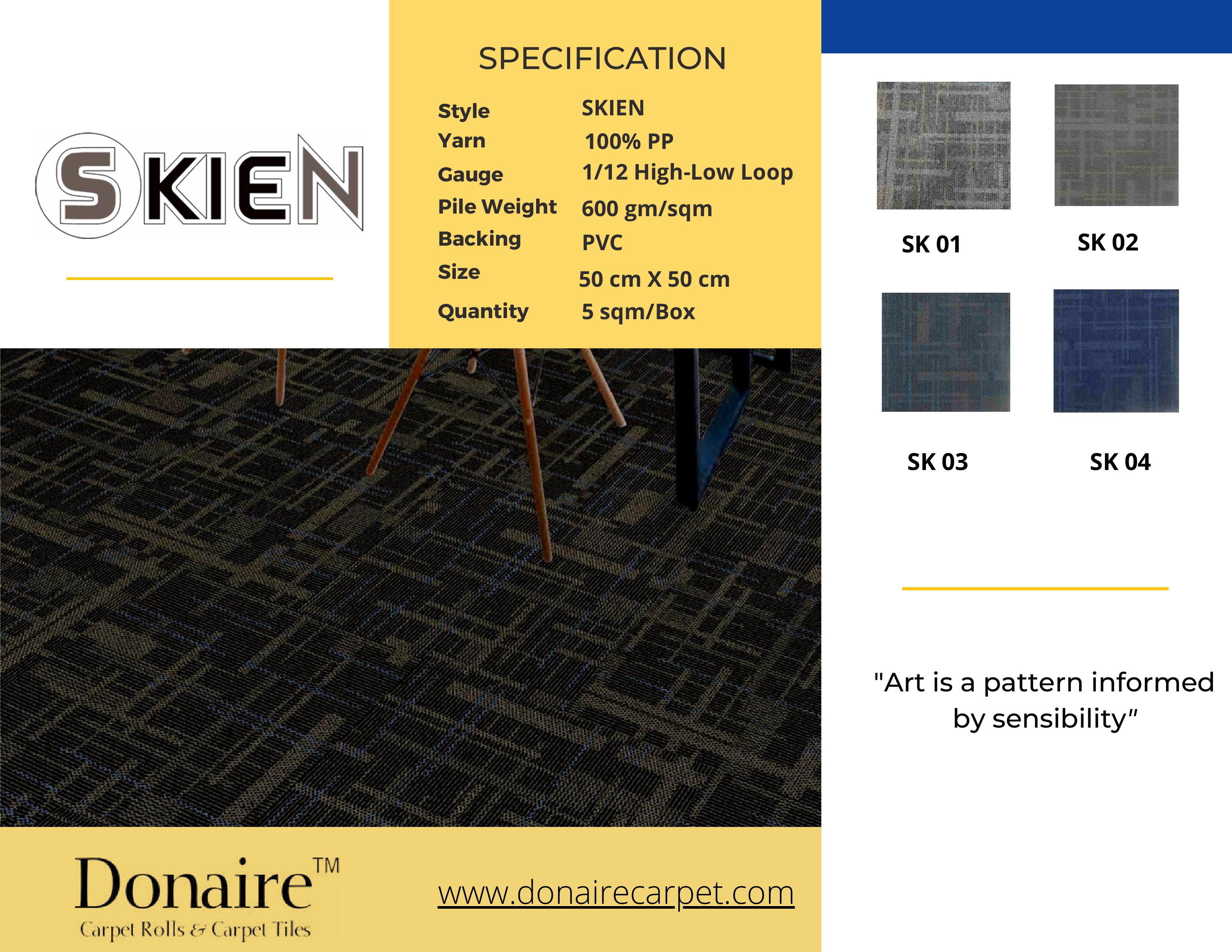 Donaire Carpet Tile - Skien Style for Modern Spaces