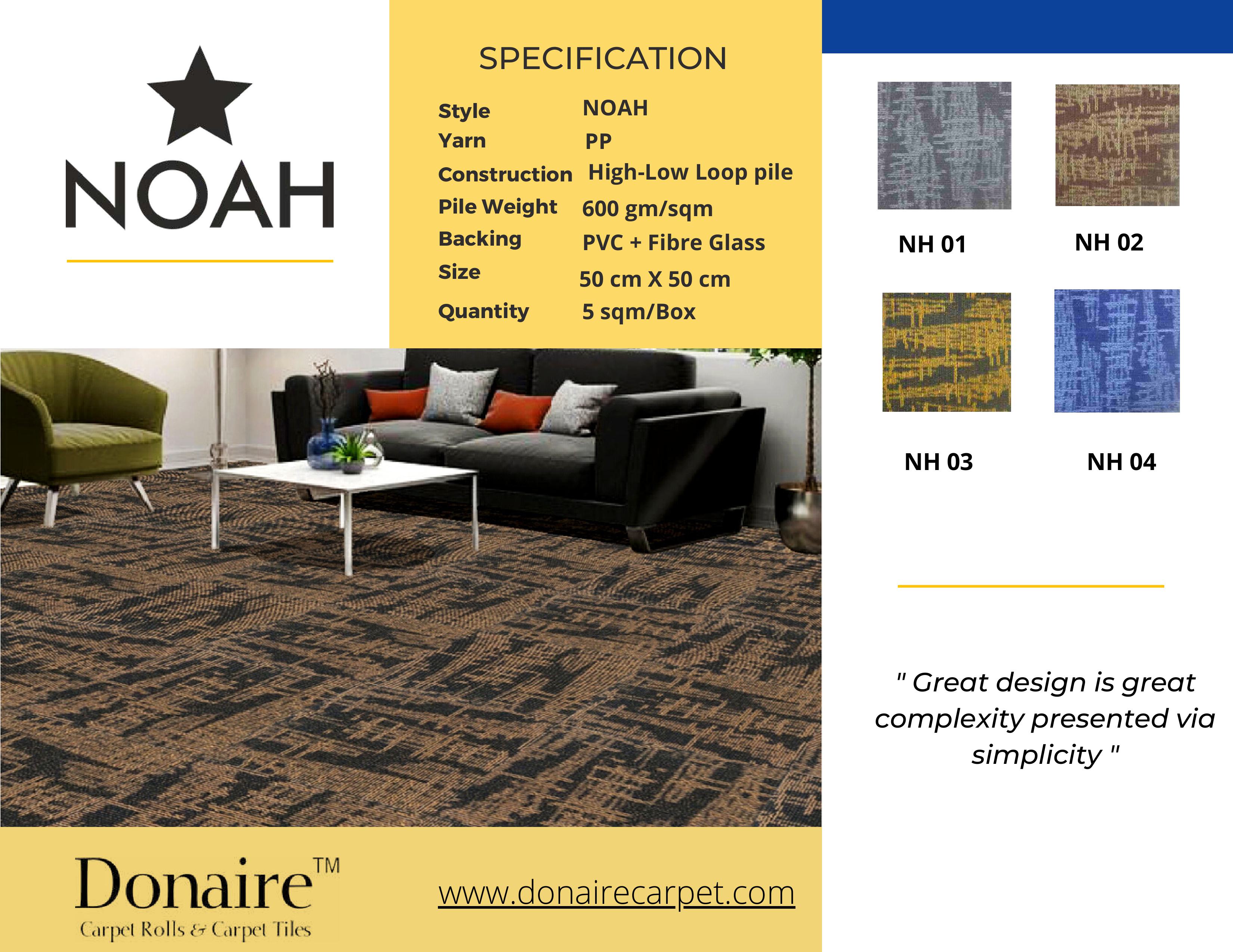 Donaire Carpet Tile - Style: Noah