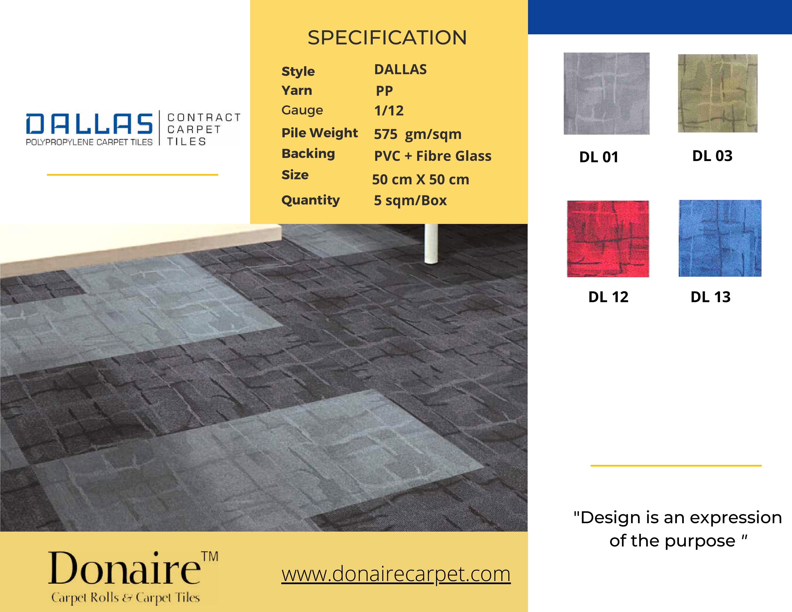 Donaire Carpet Tile – Style: Dallas