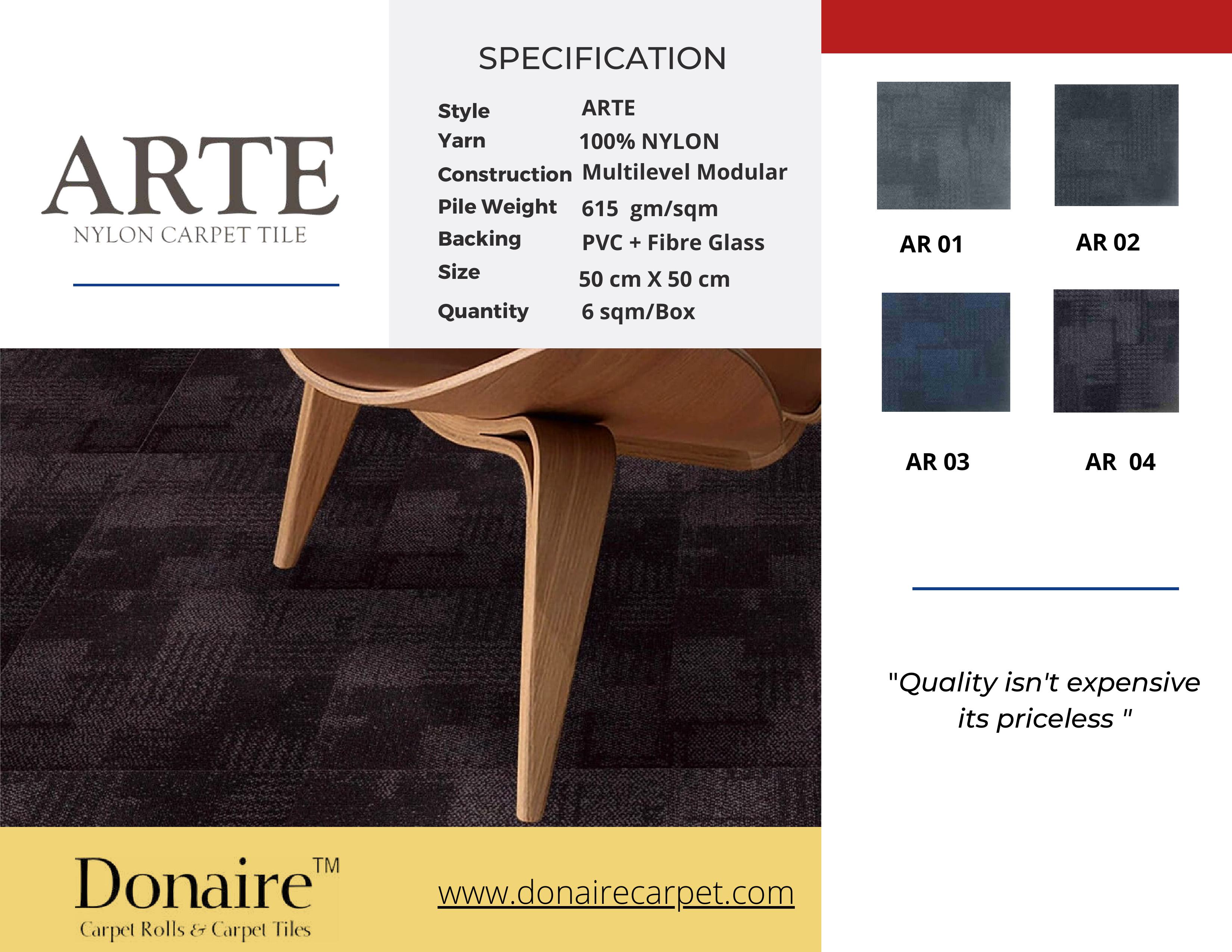 Donaire Carpet Tile - Arte Style | Durable & Elegant