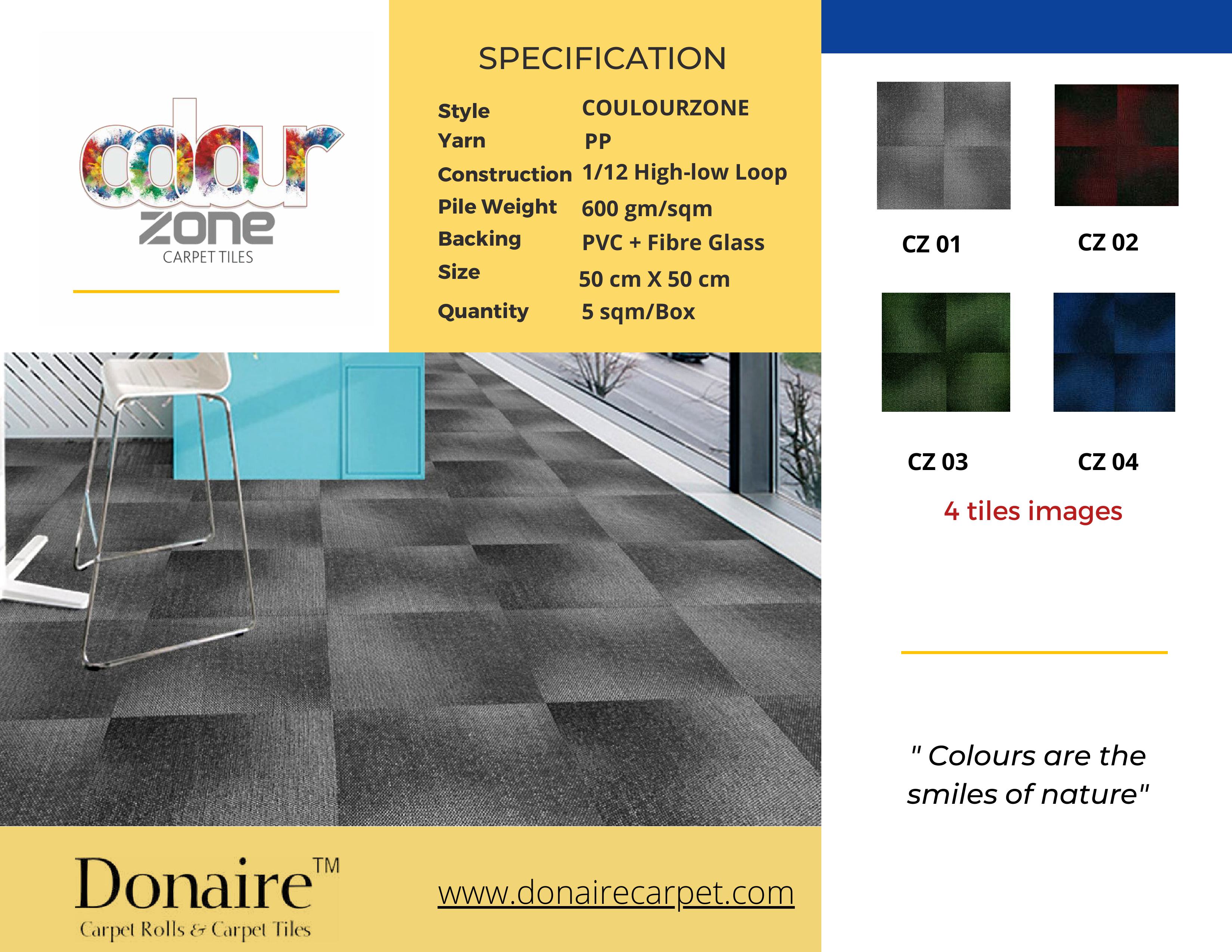 Donaire Carpet Tile - Colourzone Style