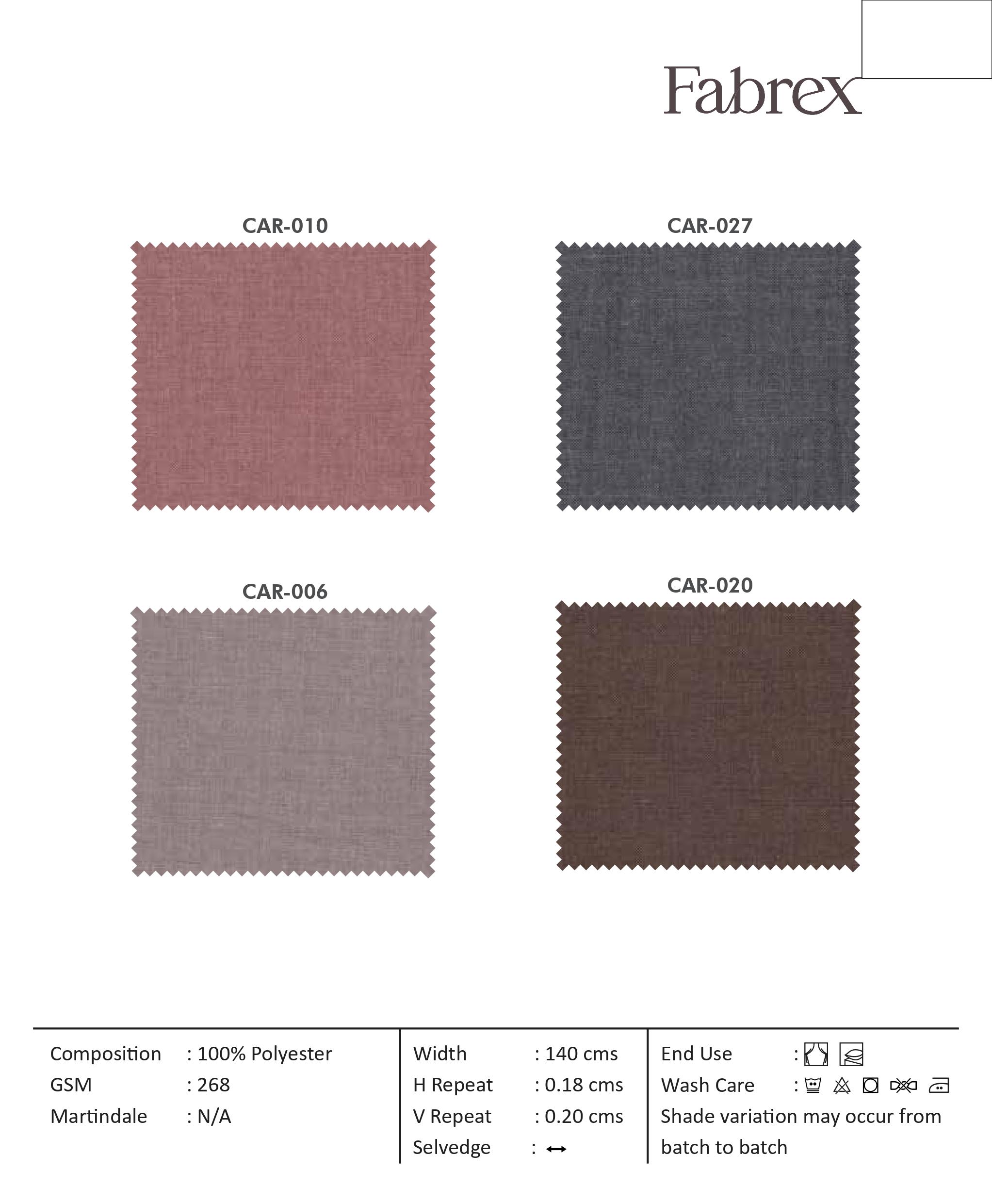 Car 027 - Premium Plain Fabric