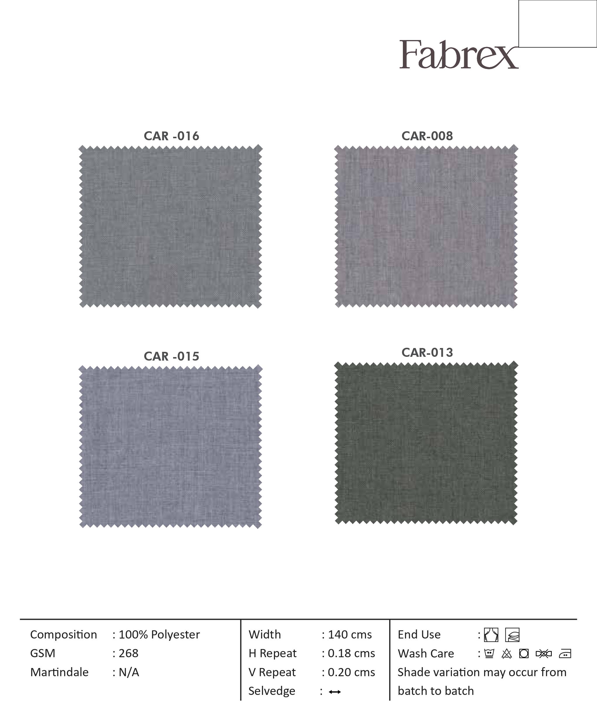 Car 016 Plain Fabric - Premium Comfort